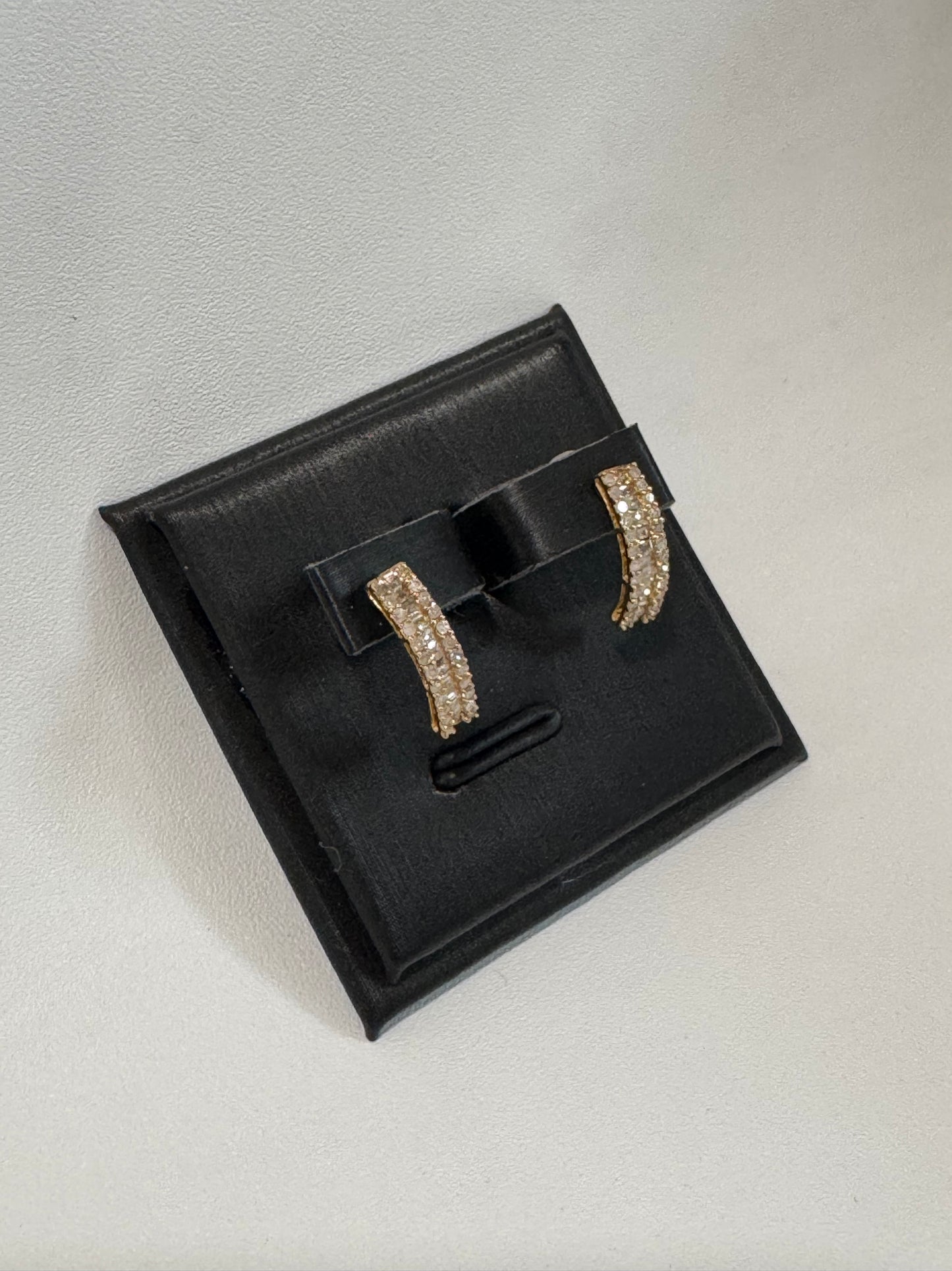 Luanne Half-Eternity Diamond Earrings (Yellow Gold)