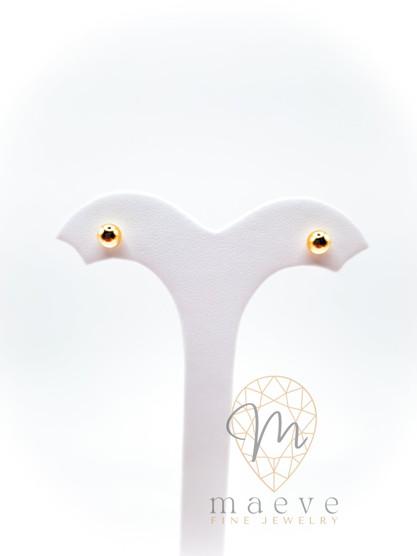 Classic Gold Ball Studs M - 5mm
