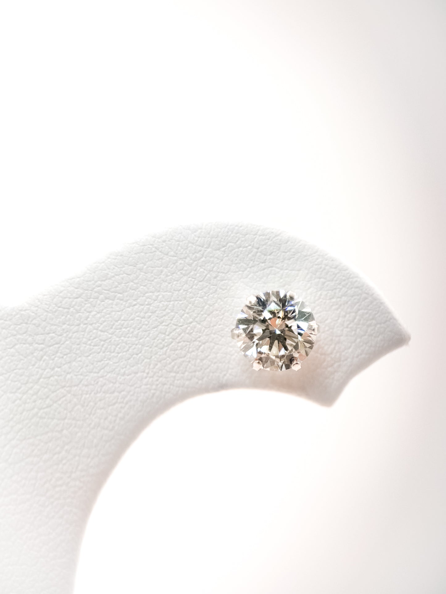 1 + 1 Carat Lab Grown Stud Earrings