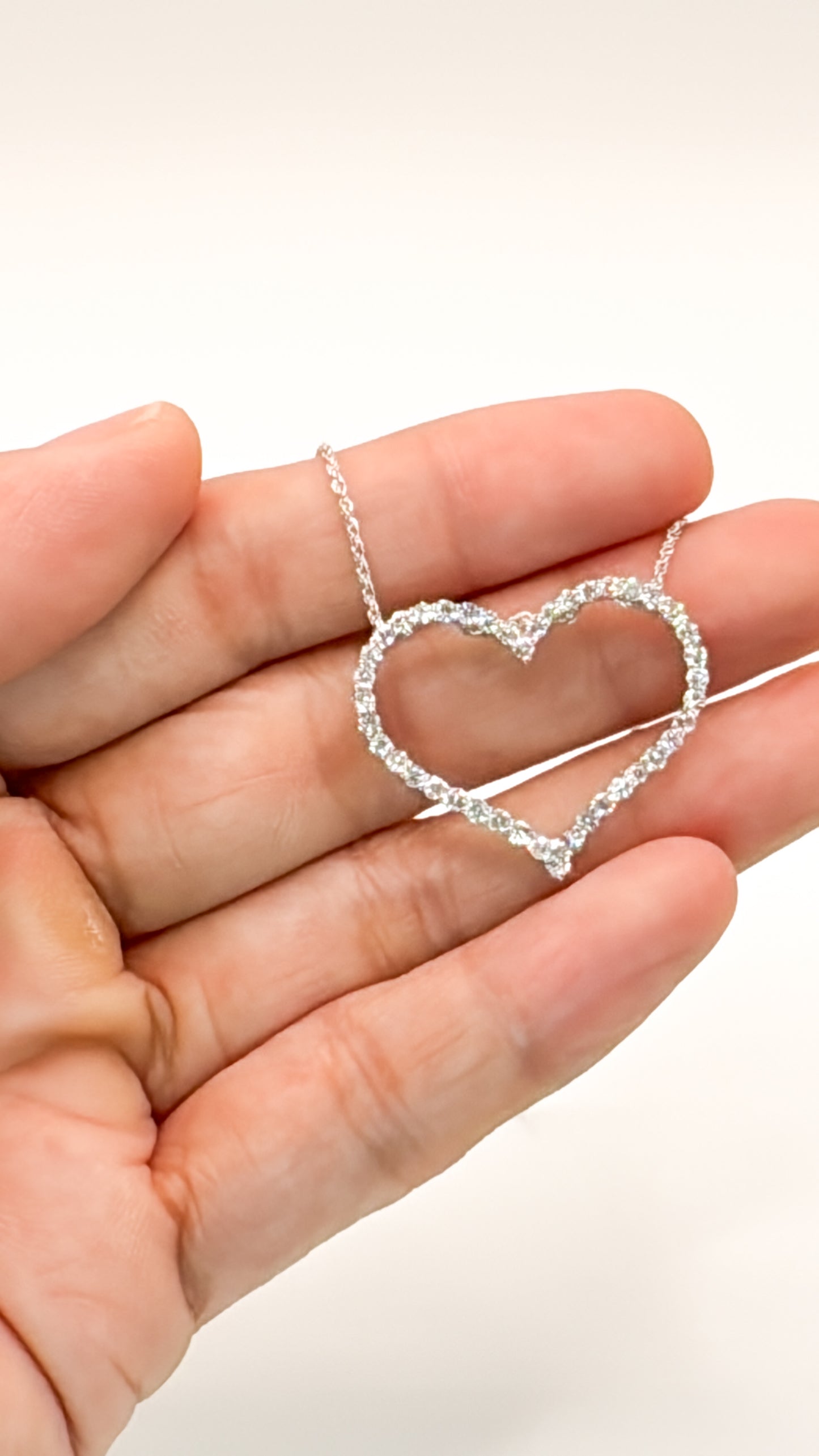 Amity Open Heart Pendant Necklace