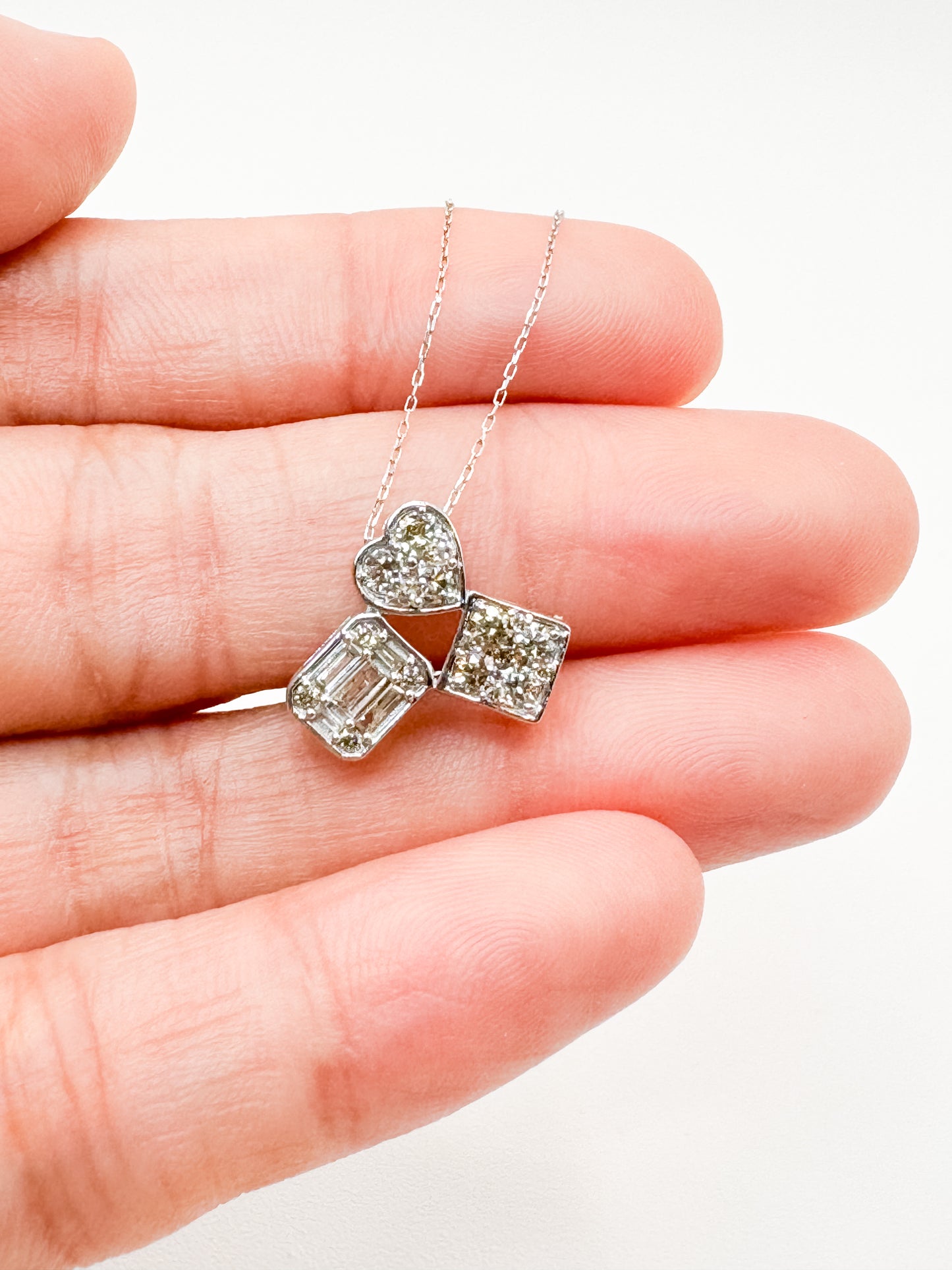 Aletha Trishape Diamond Necklace