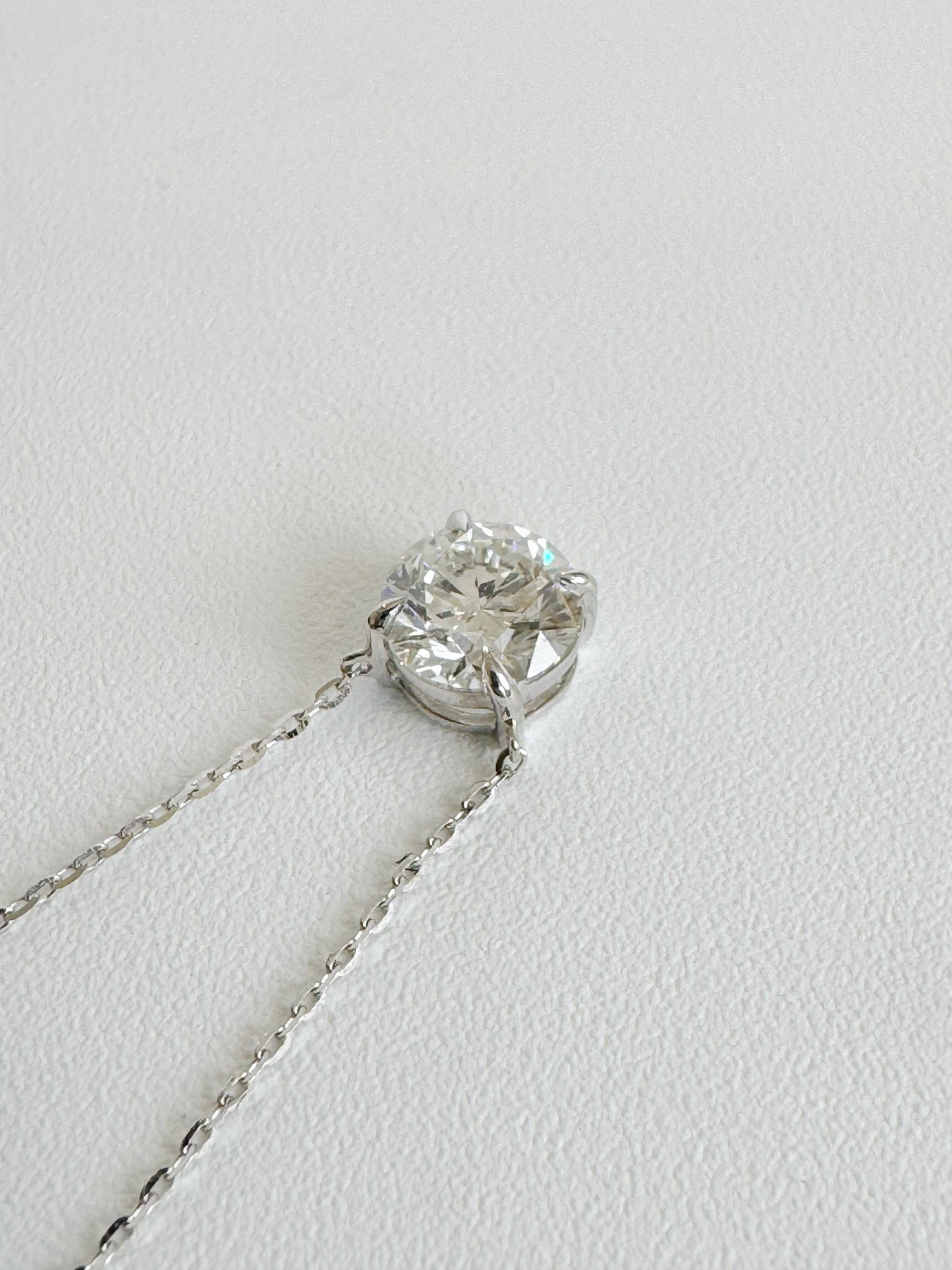 Elena 1-Carat Solitaire Pendant Necklace (Lab Grown Diamond)