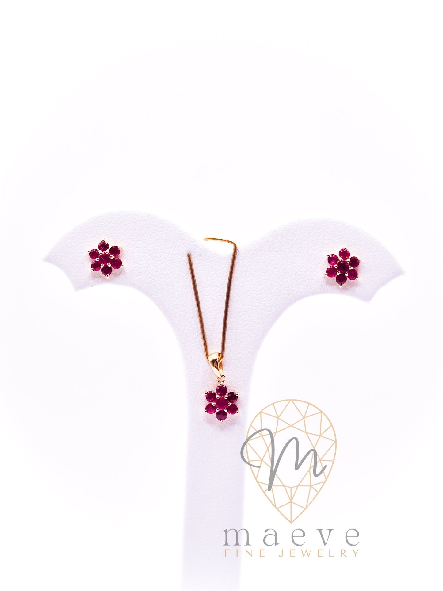 Luna Birthstone Set - Ruby (July)