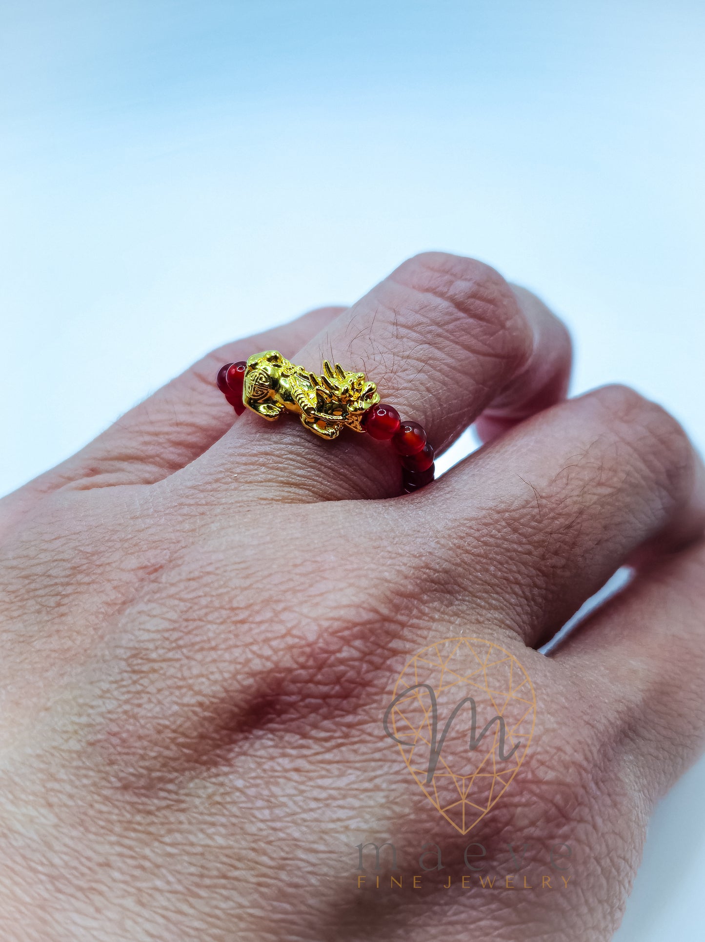 Felicity Piyao Ring - Red Agate