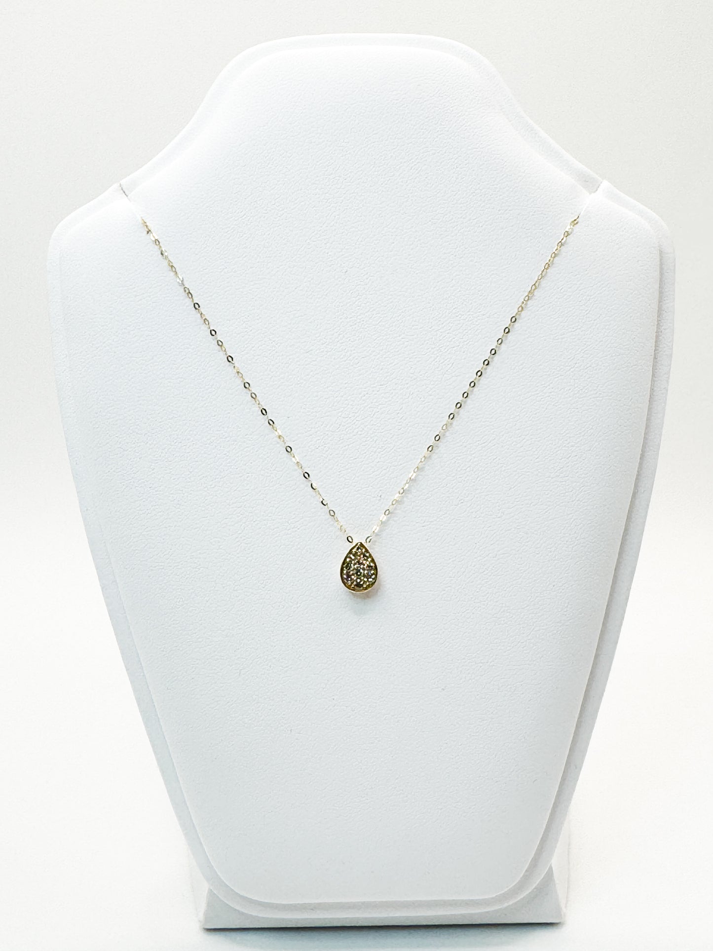 Esme Diamond Teardrop Pendant with Chain