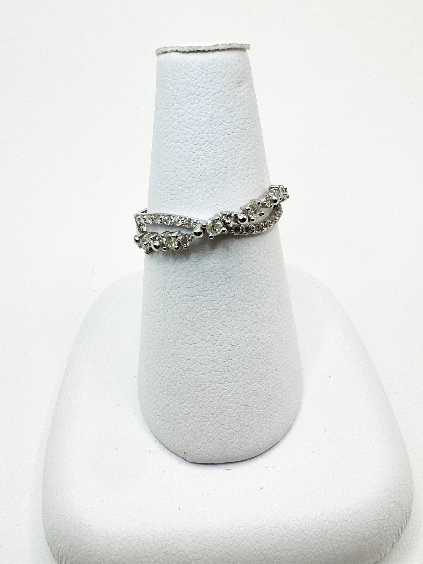 Manon Intertwined Half-eternity Diamond Ring