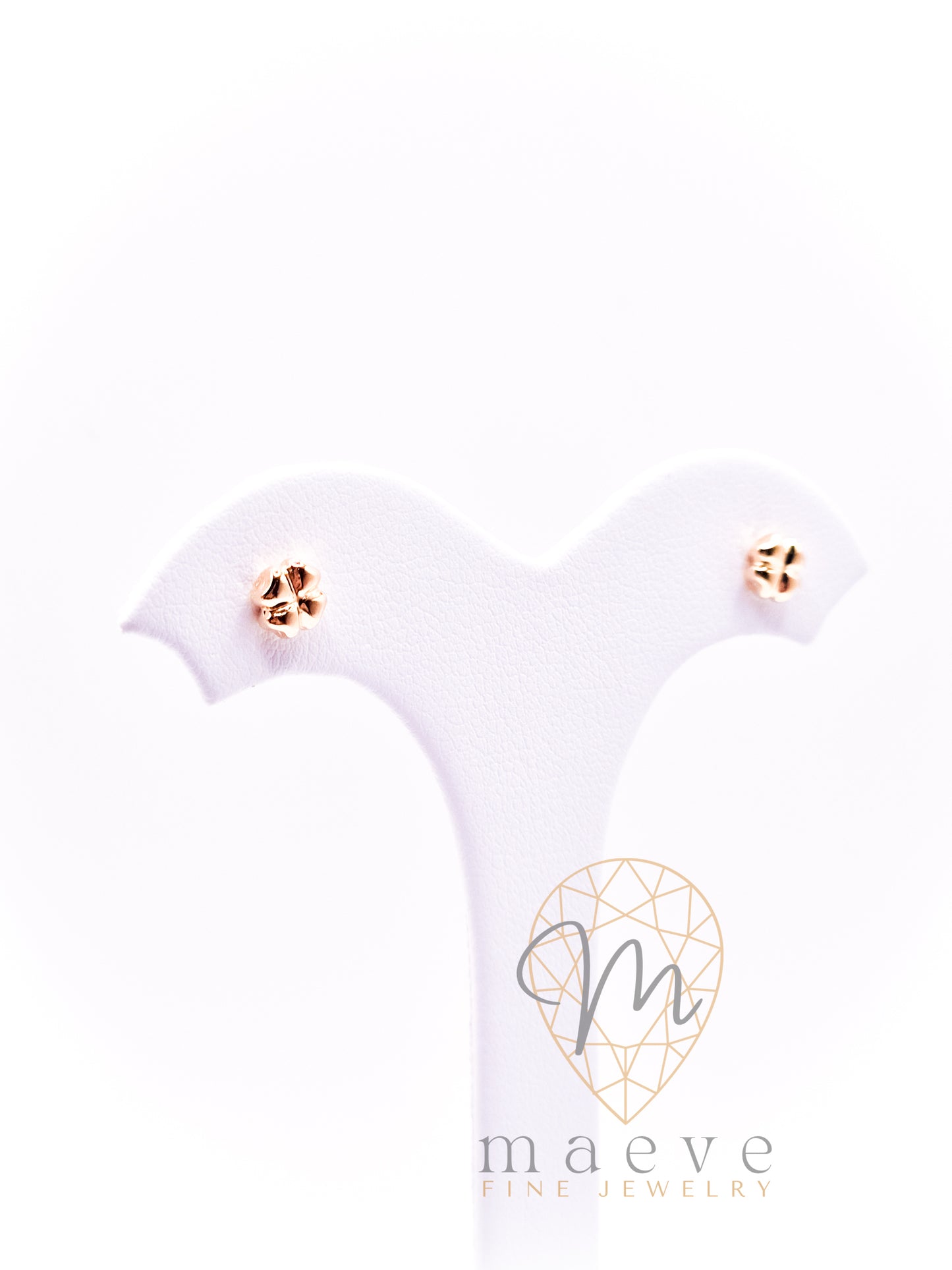 Classic Gold Clover Studs Small