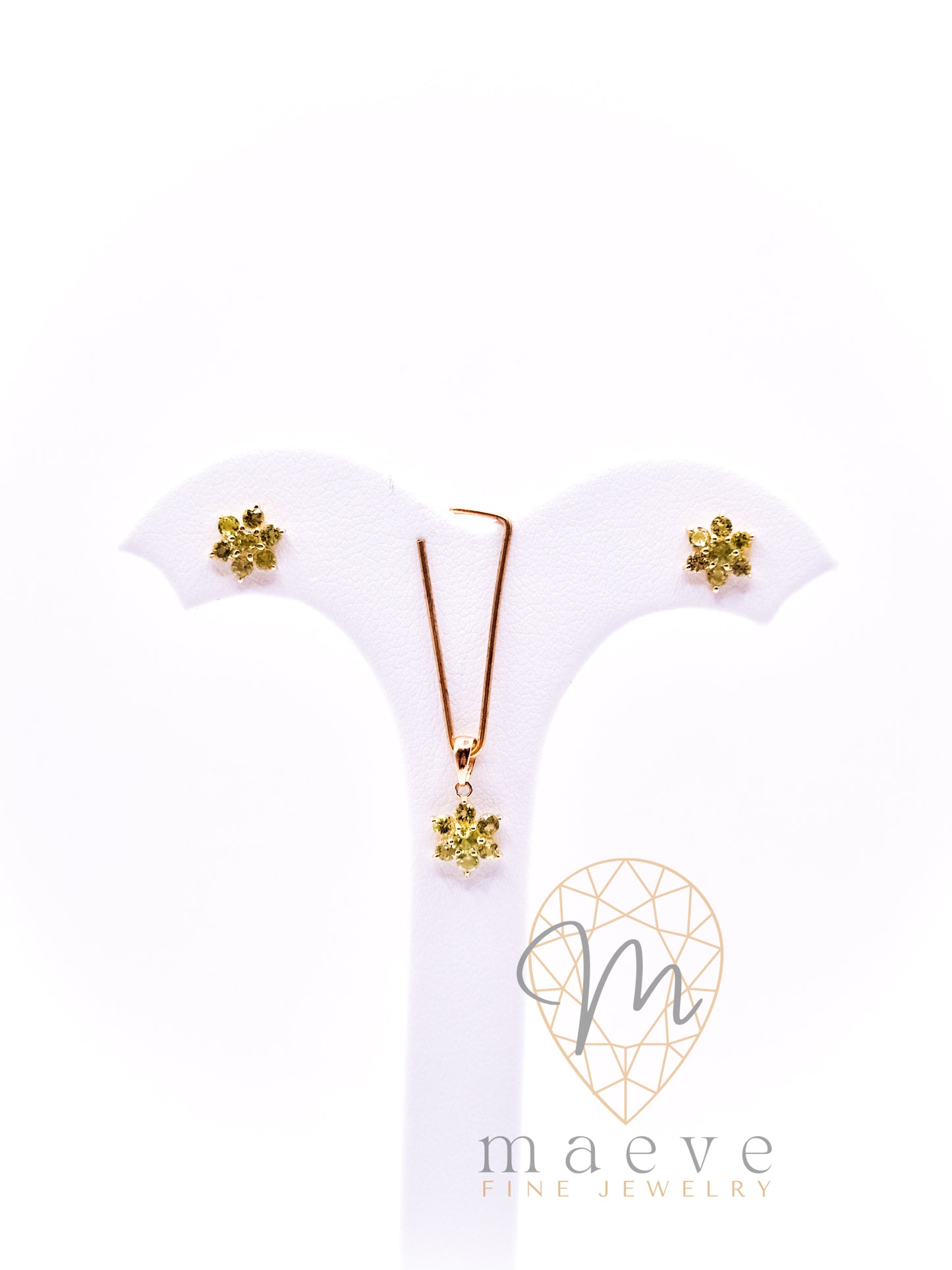 Luna Birthstone Set - Peridot (August)
