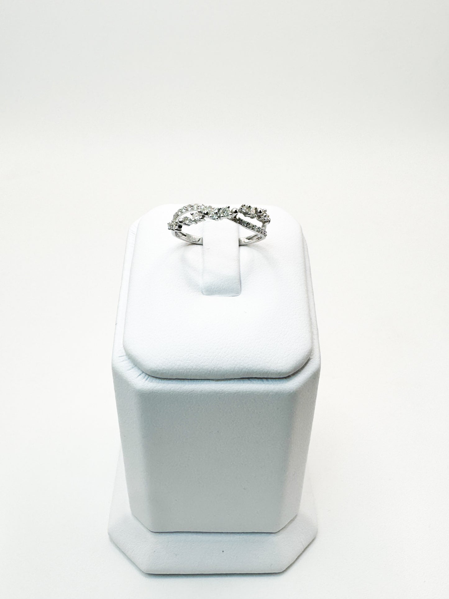 Manon Intertwined Half-eternity Diamond Ring