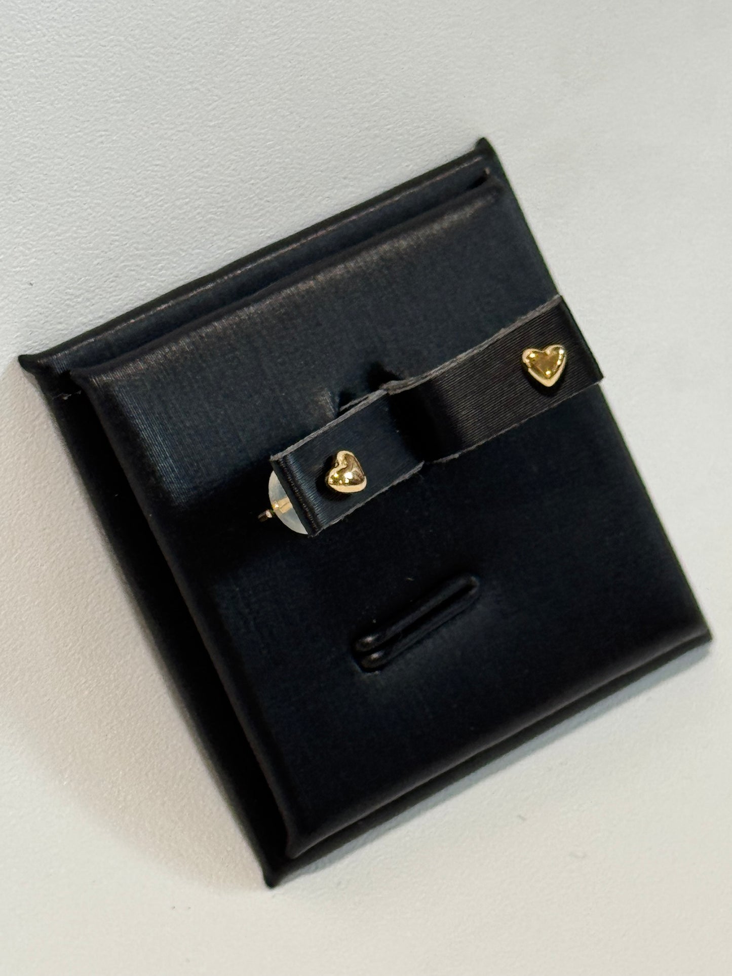 Mini Heart Studs (Yellow Gold)