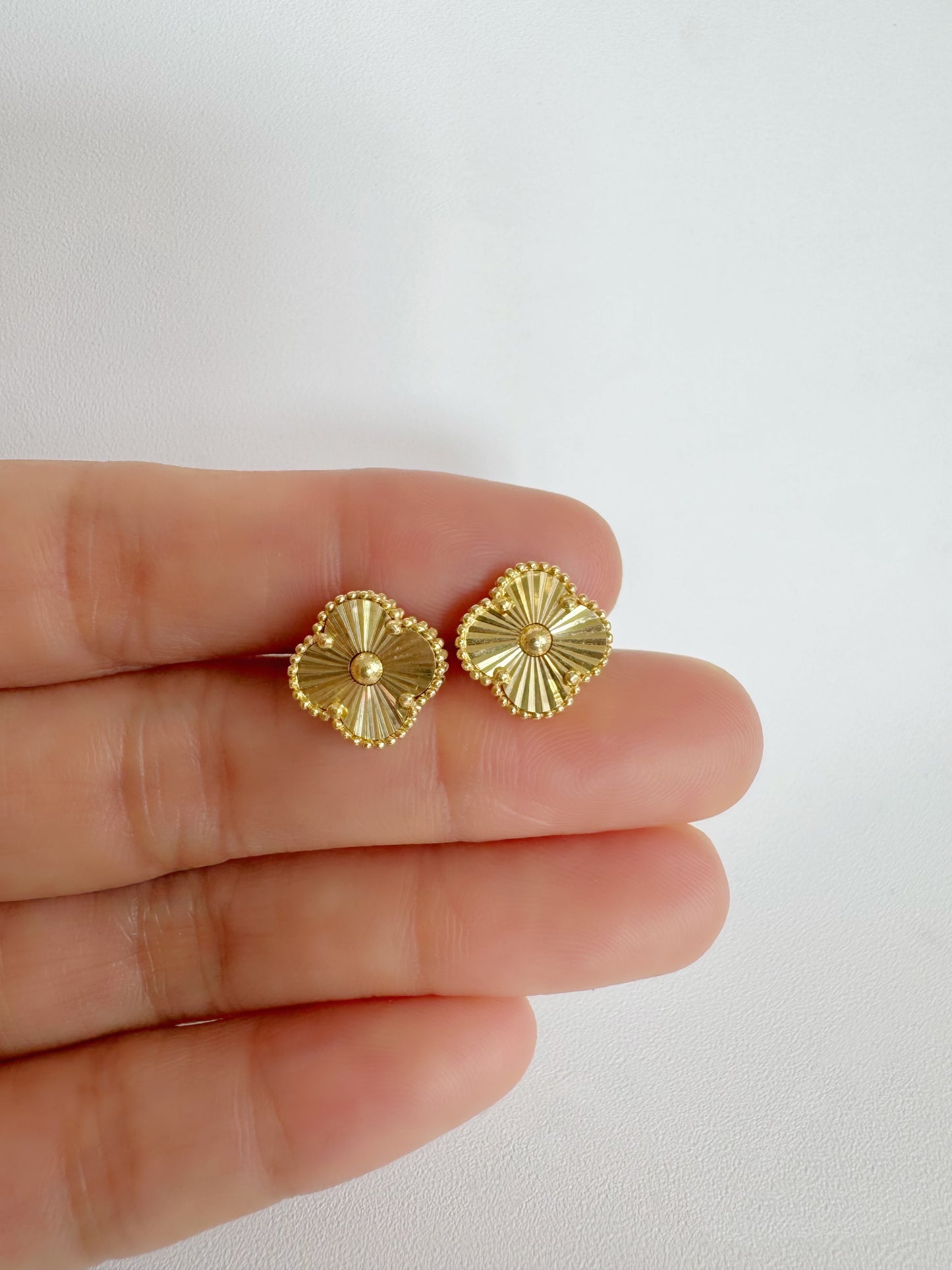 Clover Earrings 18K Gold