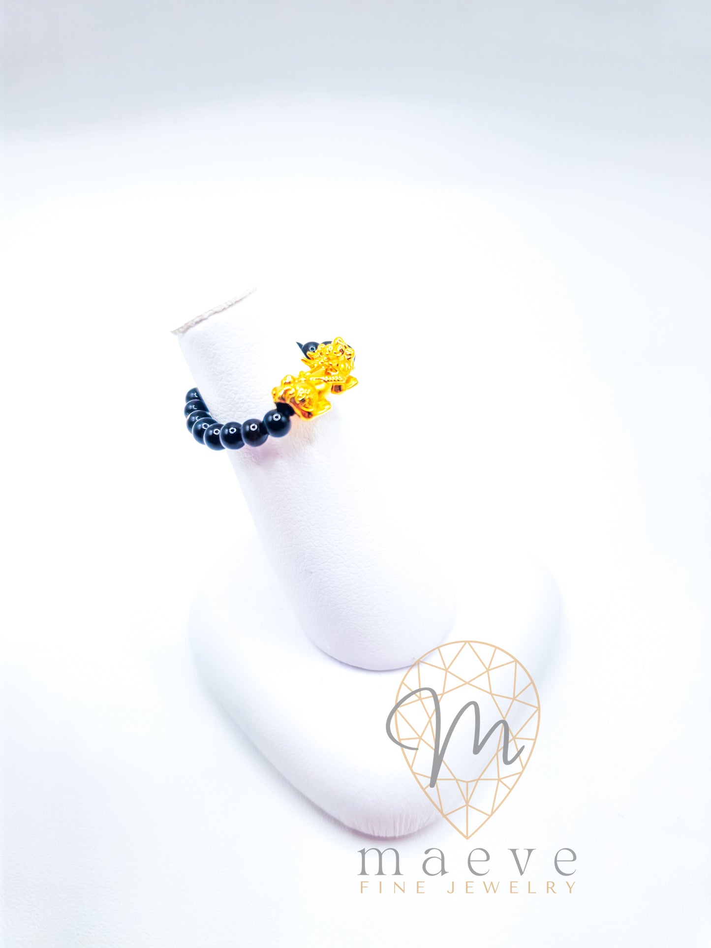 Felicity Piyao Ring - Black Agate