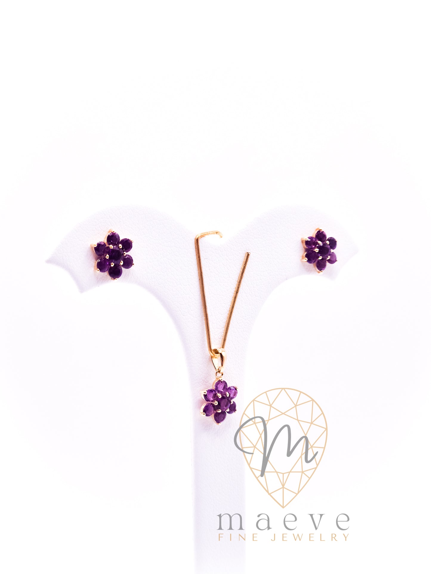 Luna Birthstone Set - Amethyst (February)