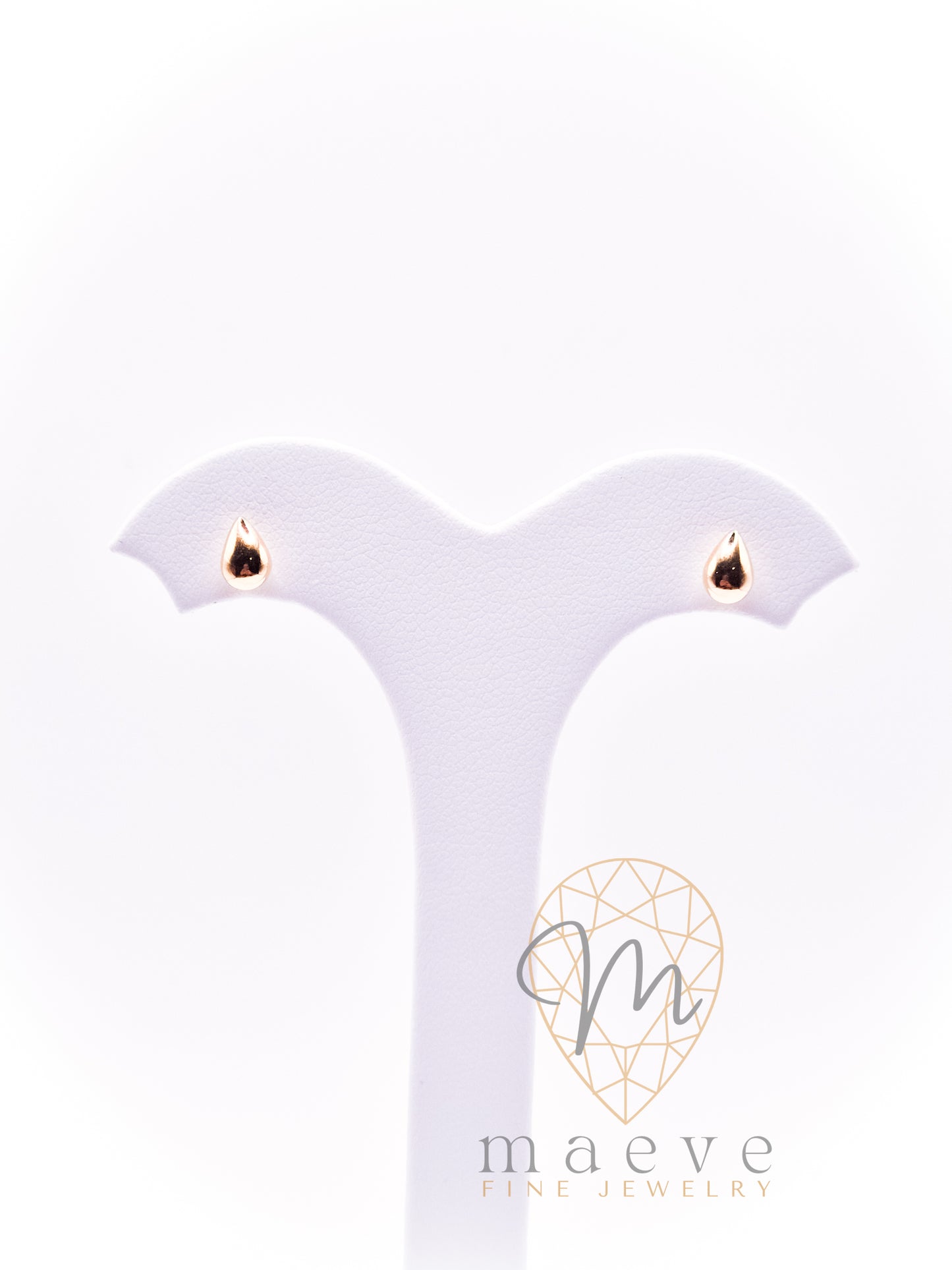 Classic Gold Teardrop Studs Medium