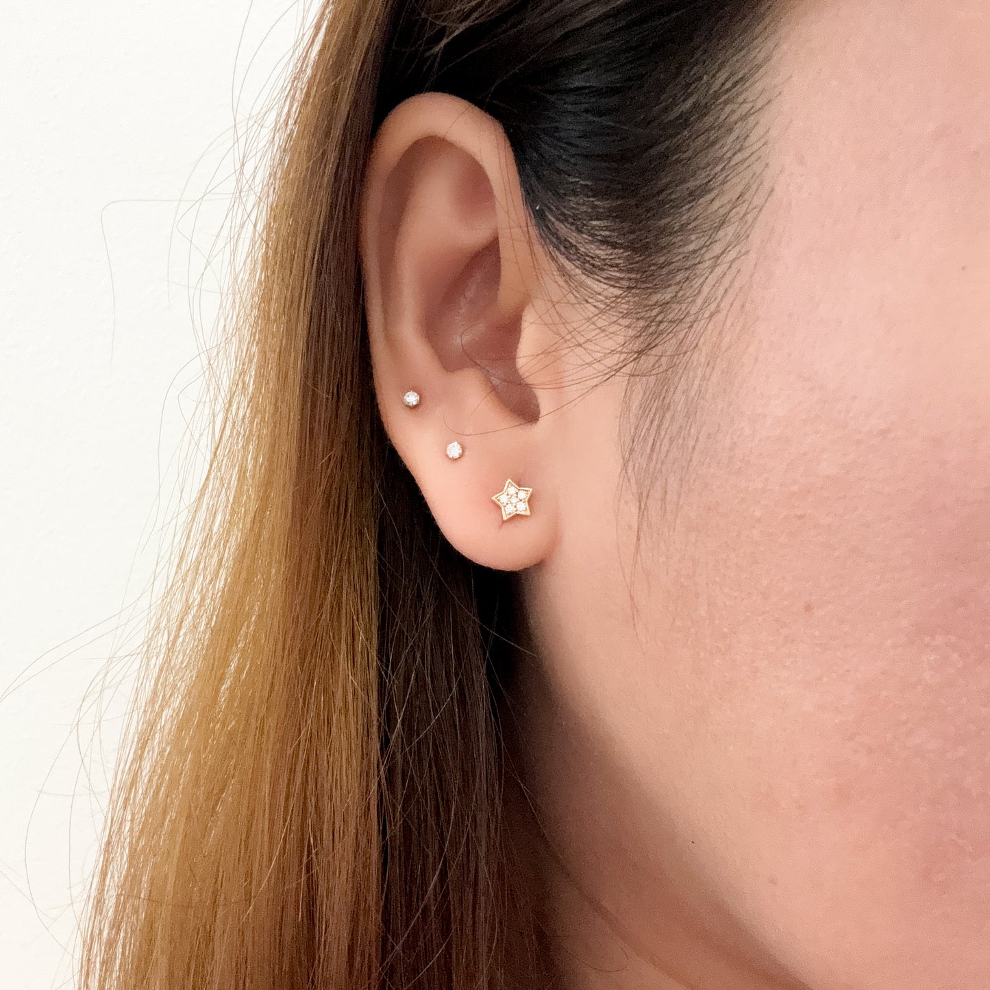 Celestia Diamond Star Studs