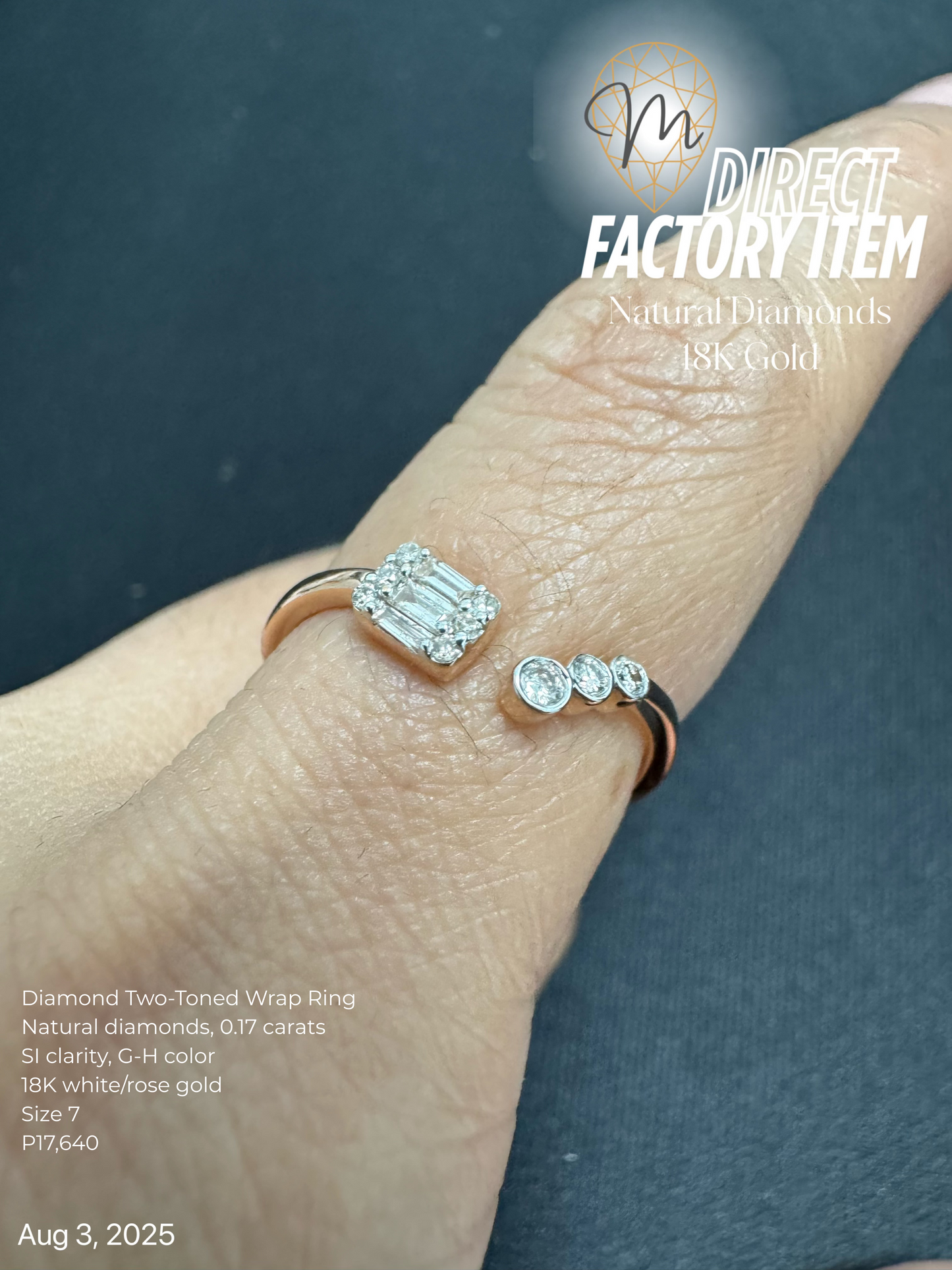 Factory Item: Diamond Two-toned Wrap Ring