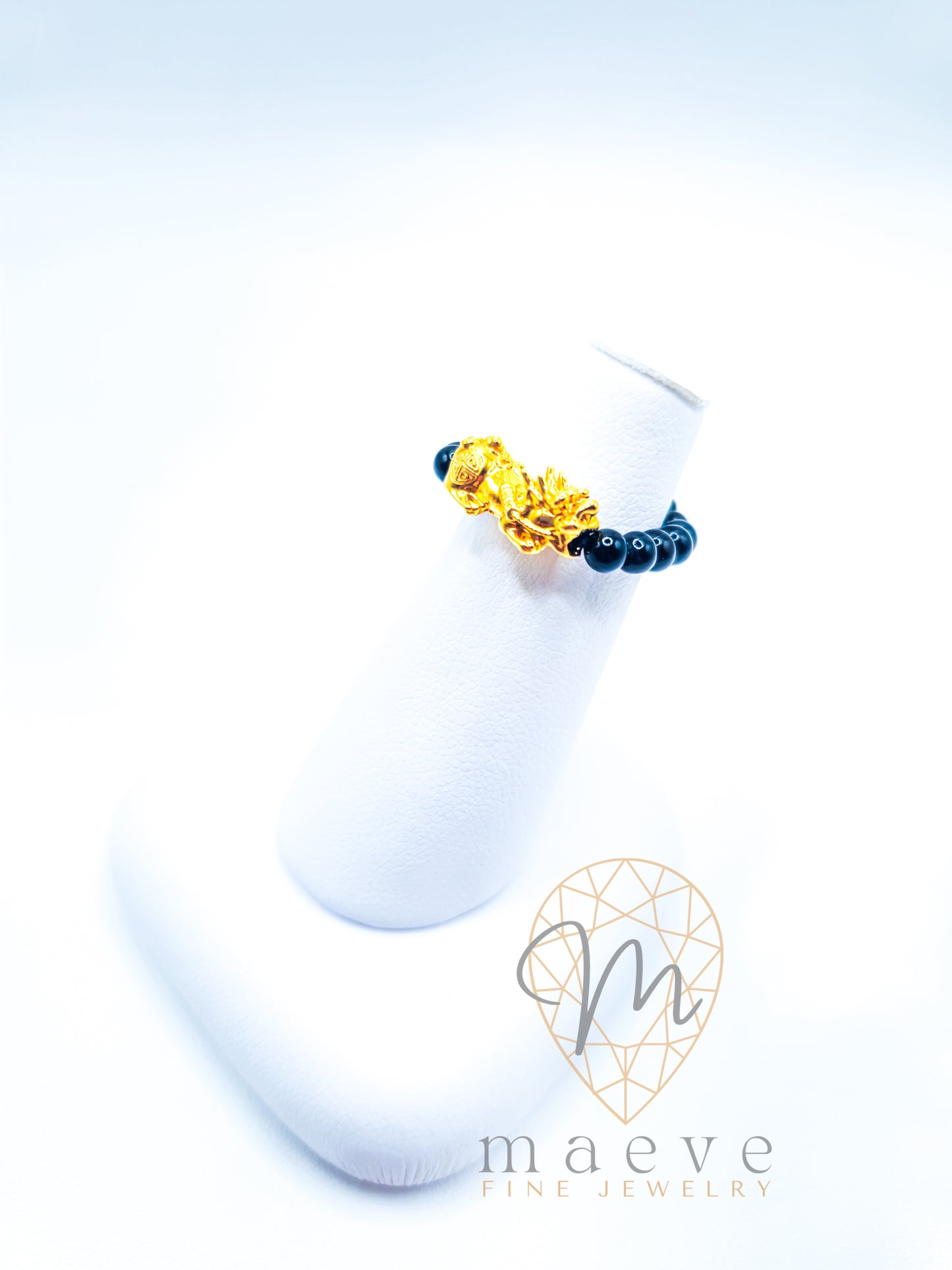 Felicity Piyao Ring - Black Agate
