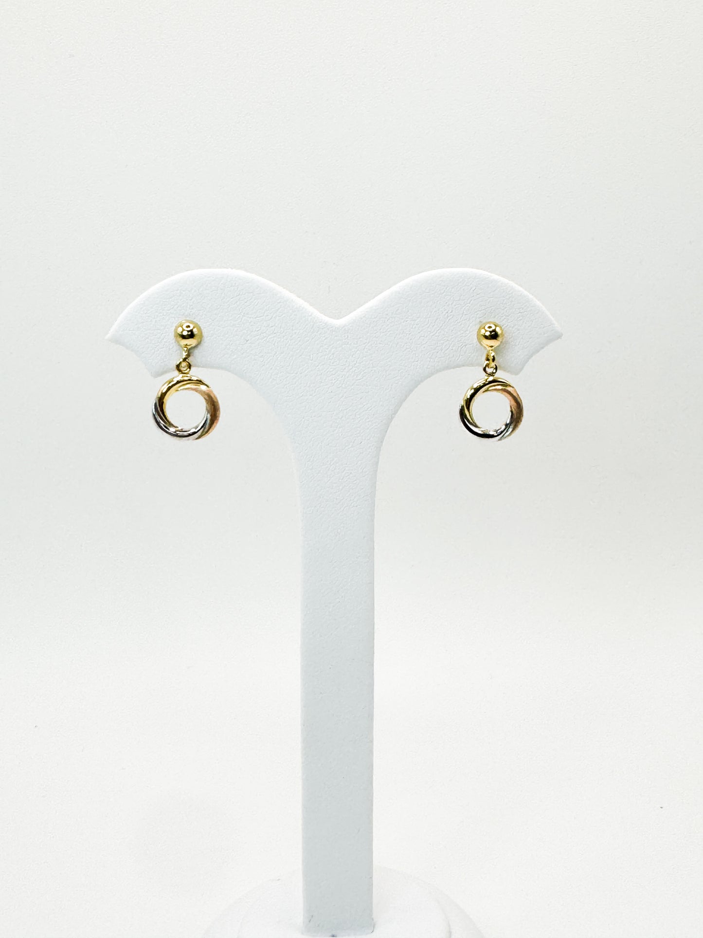 Julia Tricolor Knot Dangling Earrings