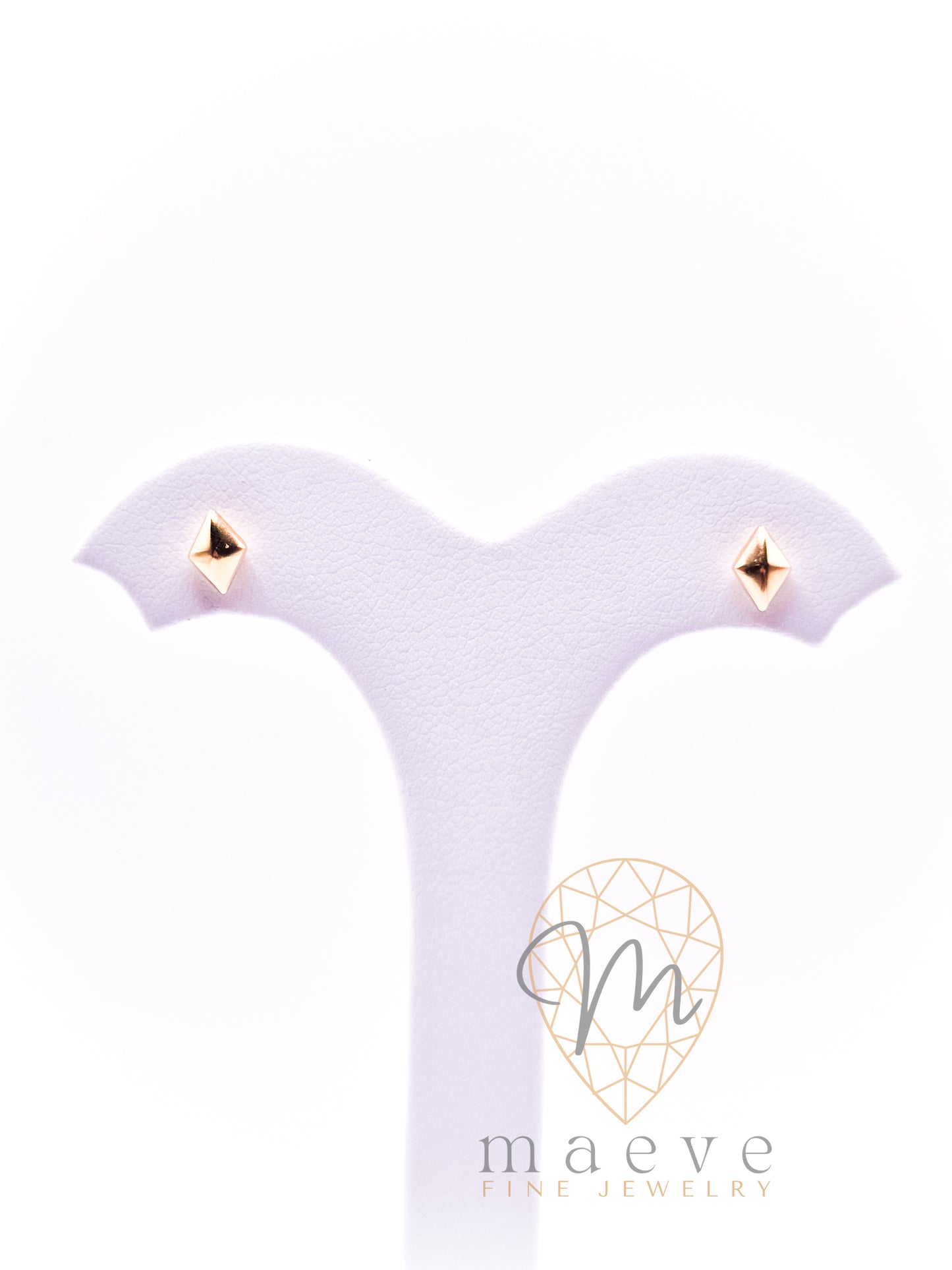 Classic Gold Diamond-shaped Studs Small