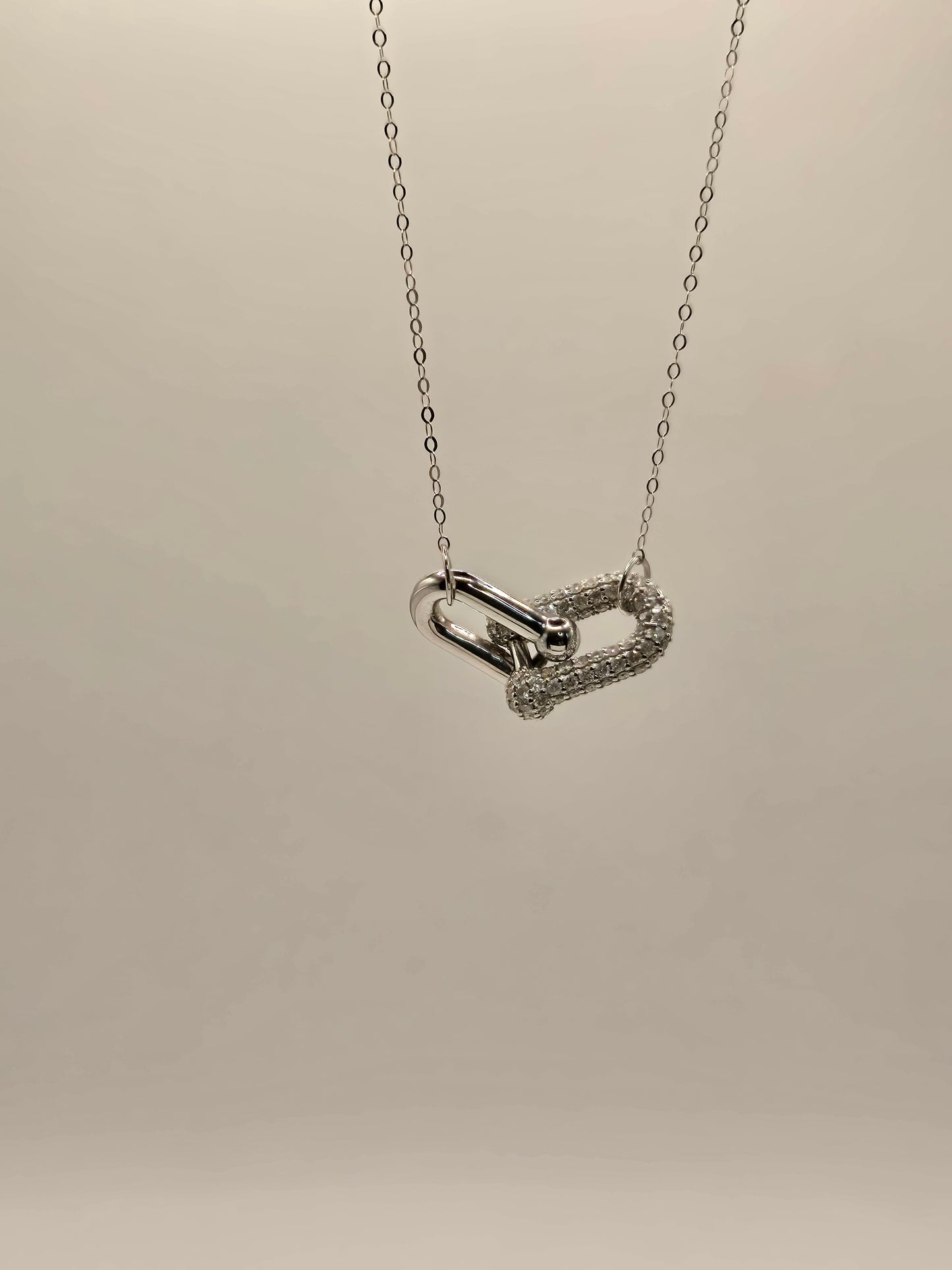 Giovanna Diamond Link Pendant Necklace