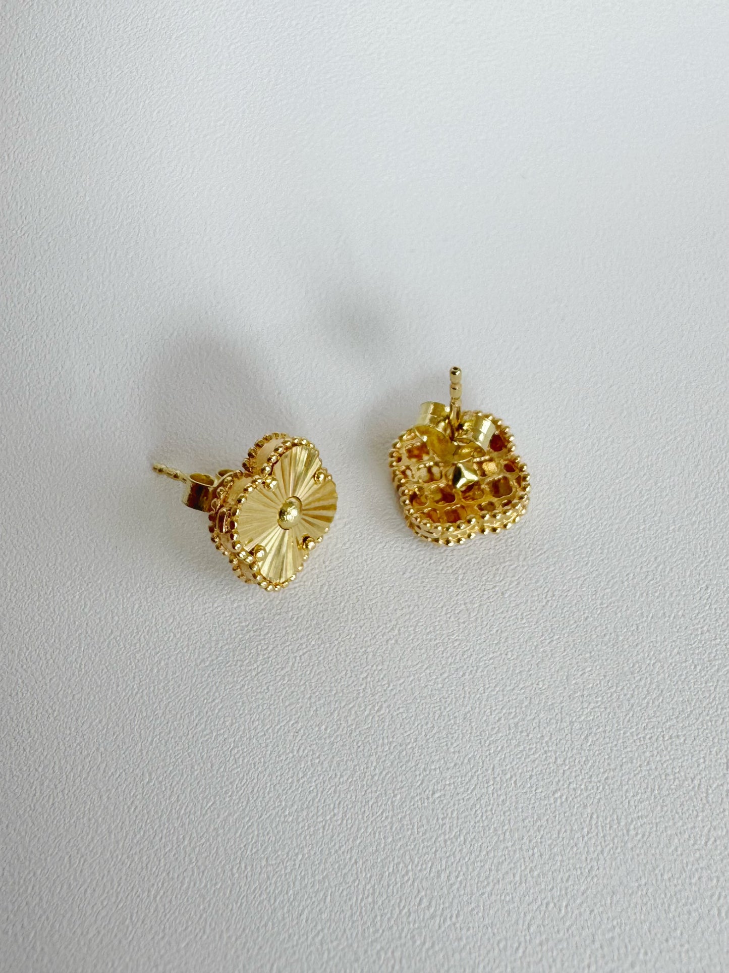 Clover Earrings 18K Gold