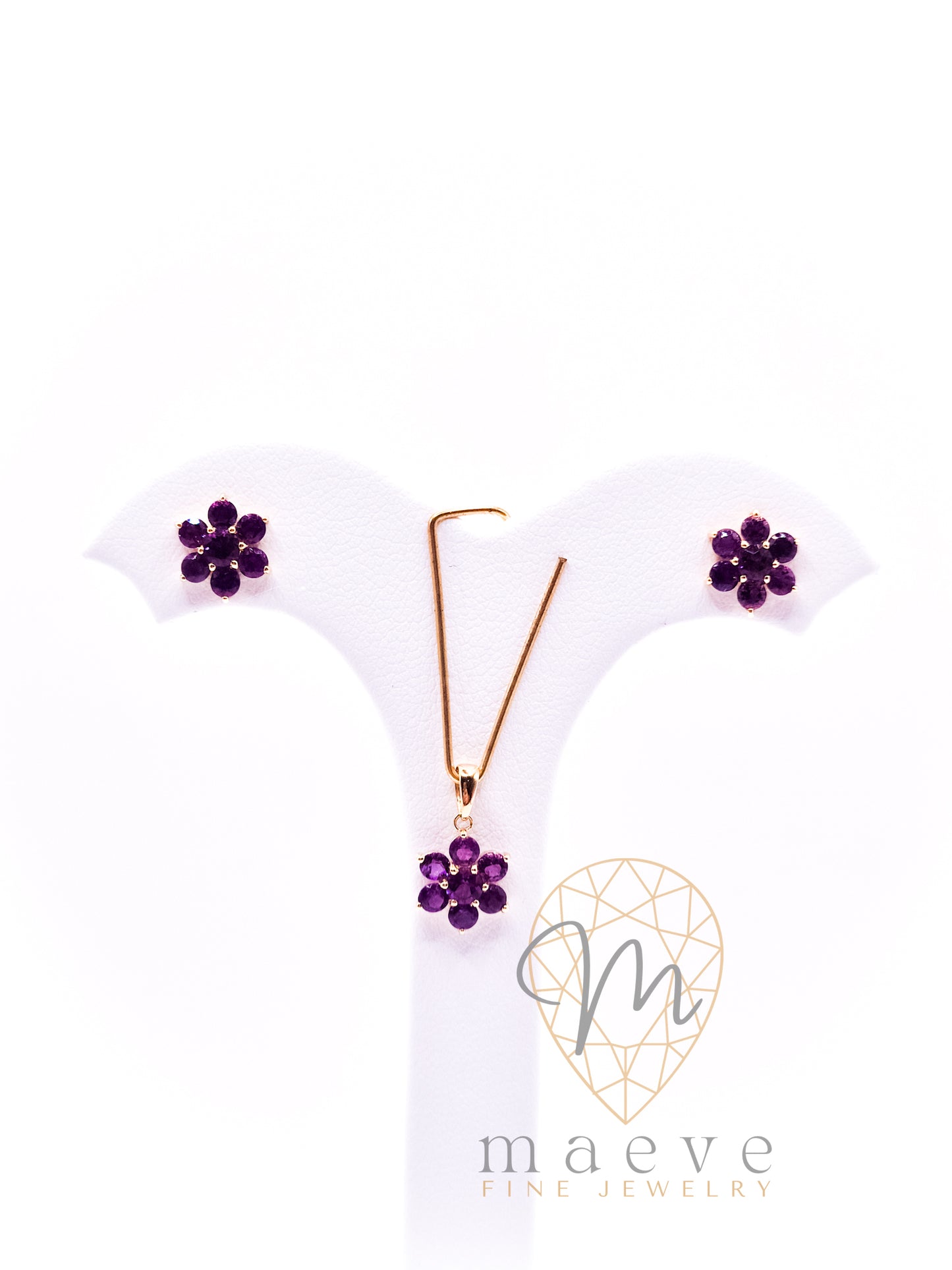 Luna Birthstone Set - Amethyst (February)