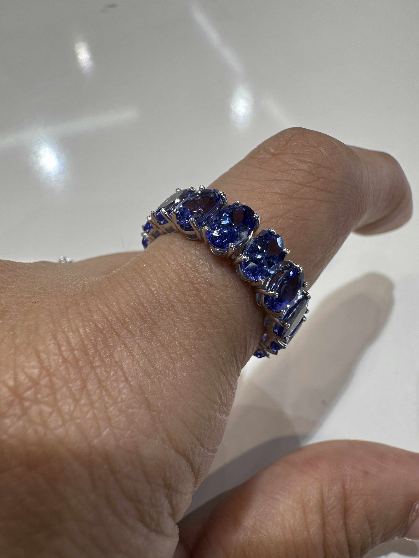 Factory Item: Tanzanite Eternity Ring