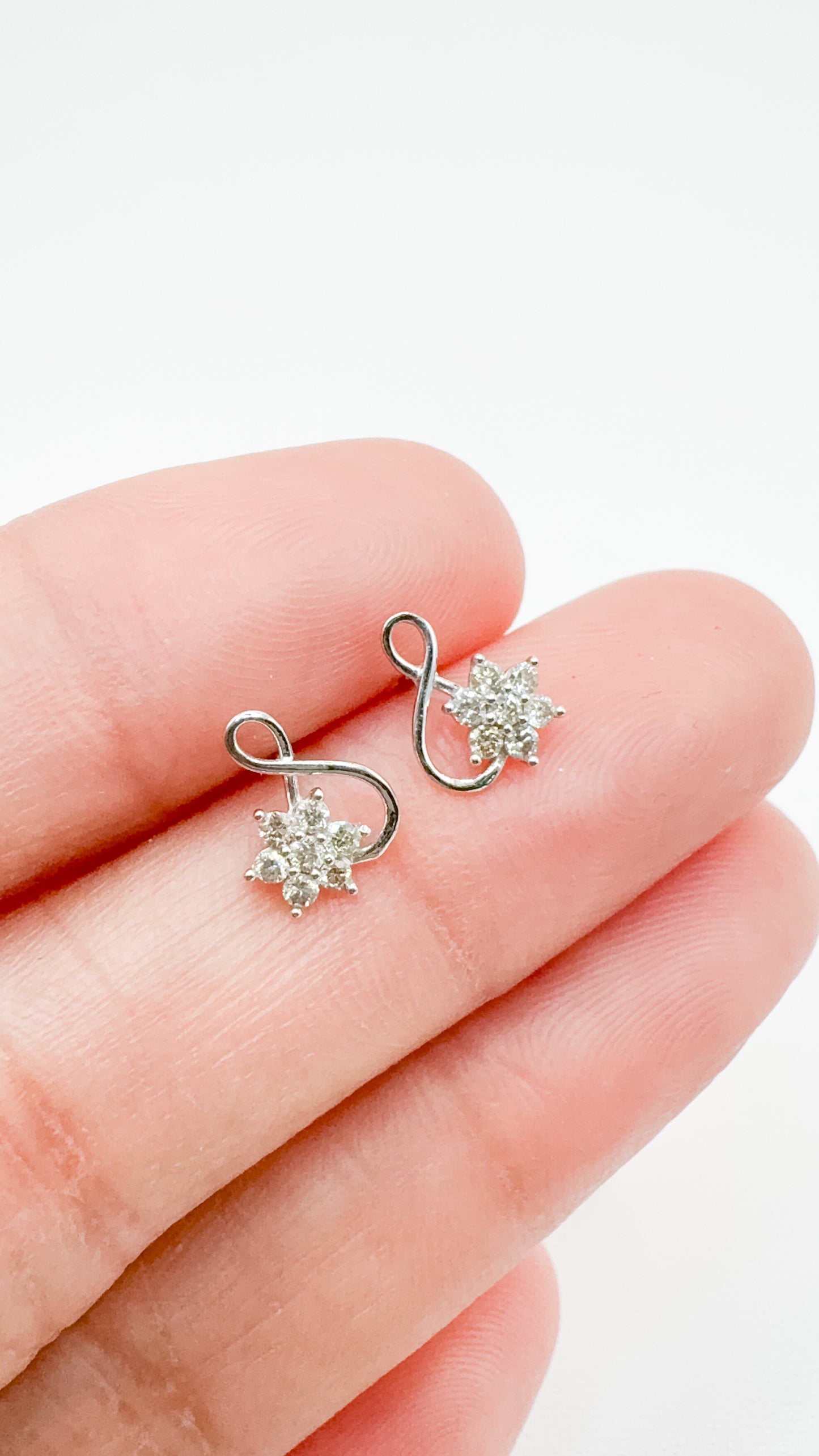 Caitlin Infinity Rositas Diamond Earrings