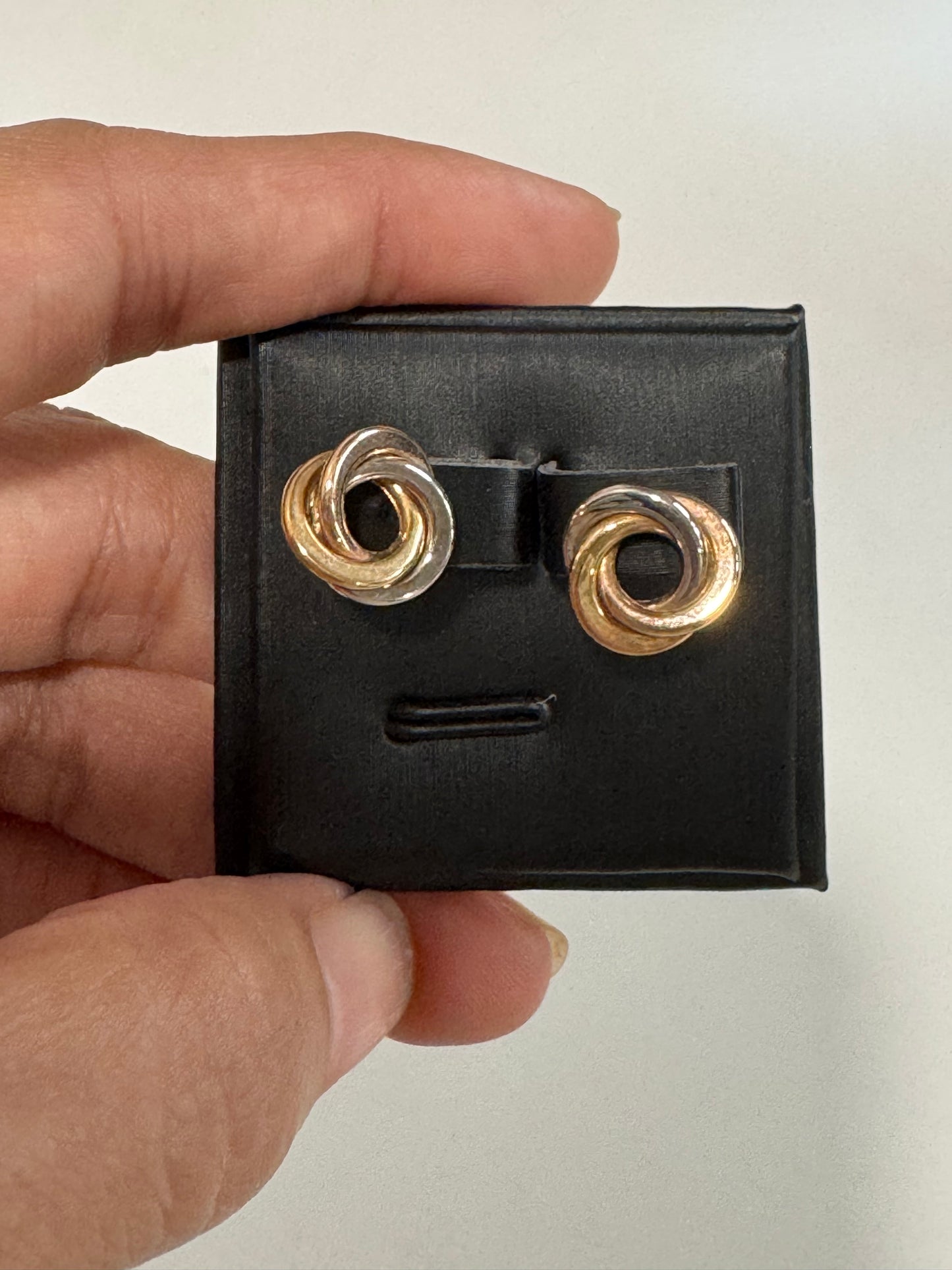 Anais Tricolor Knot Studs