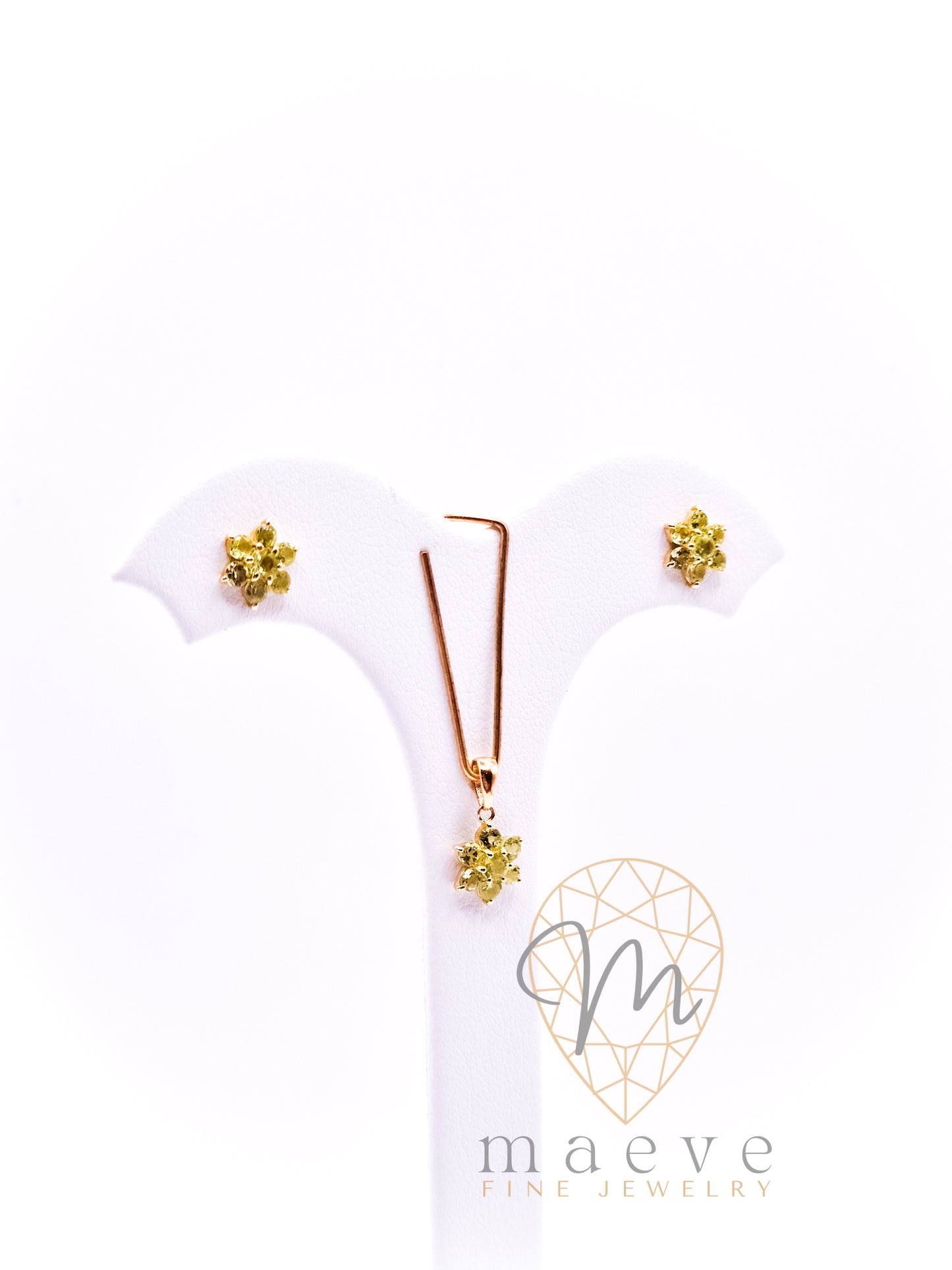 Luna Birthstone Set - Peridot (August)