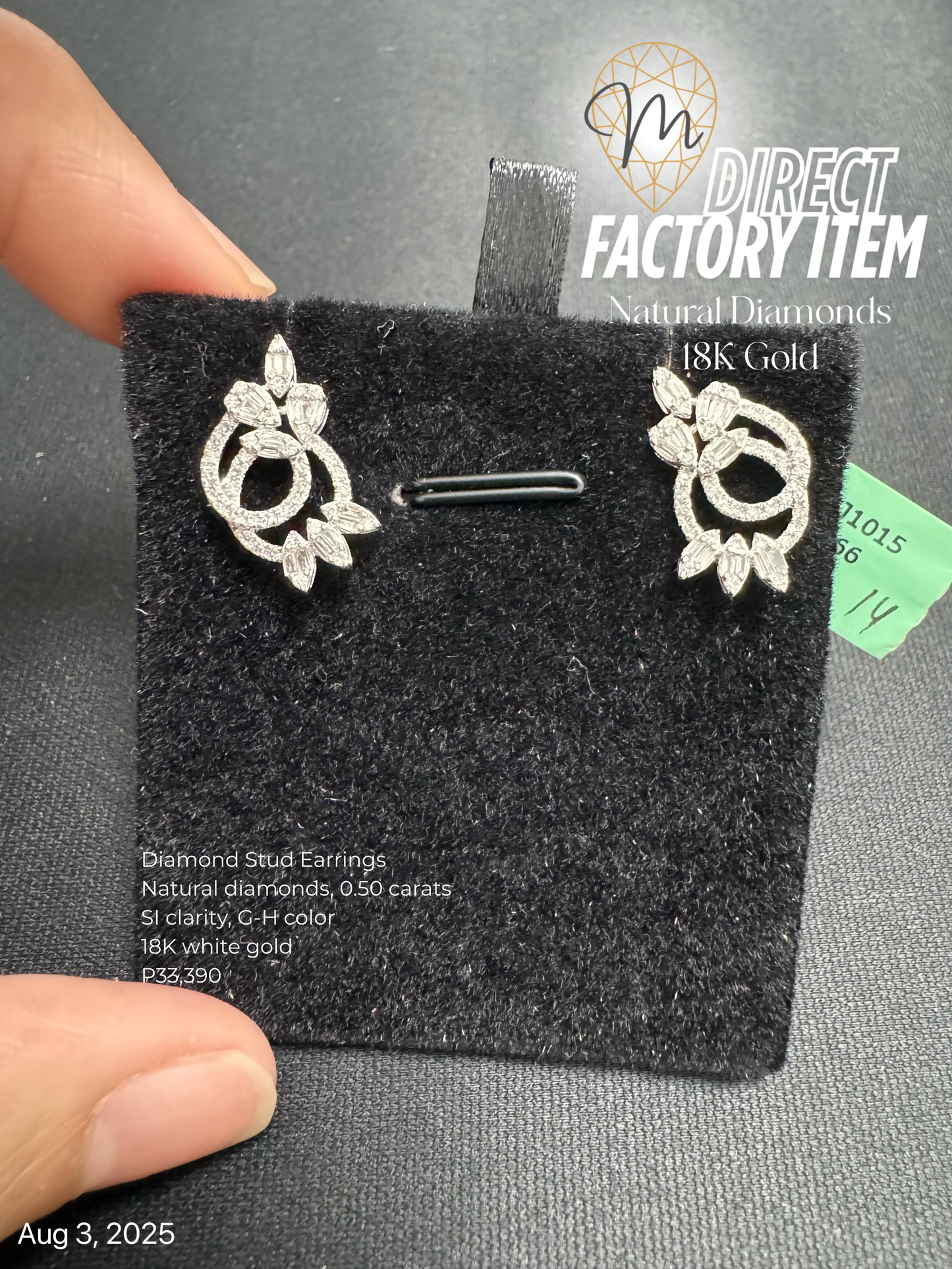 Factory Item: Diamond Stud Earrings