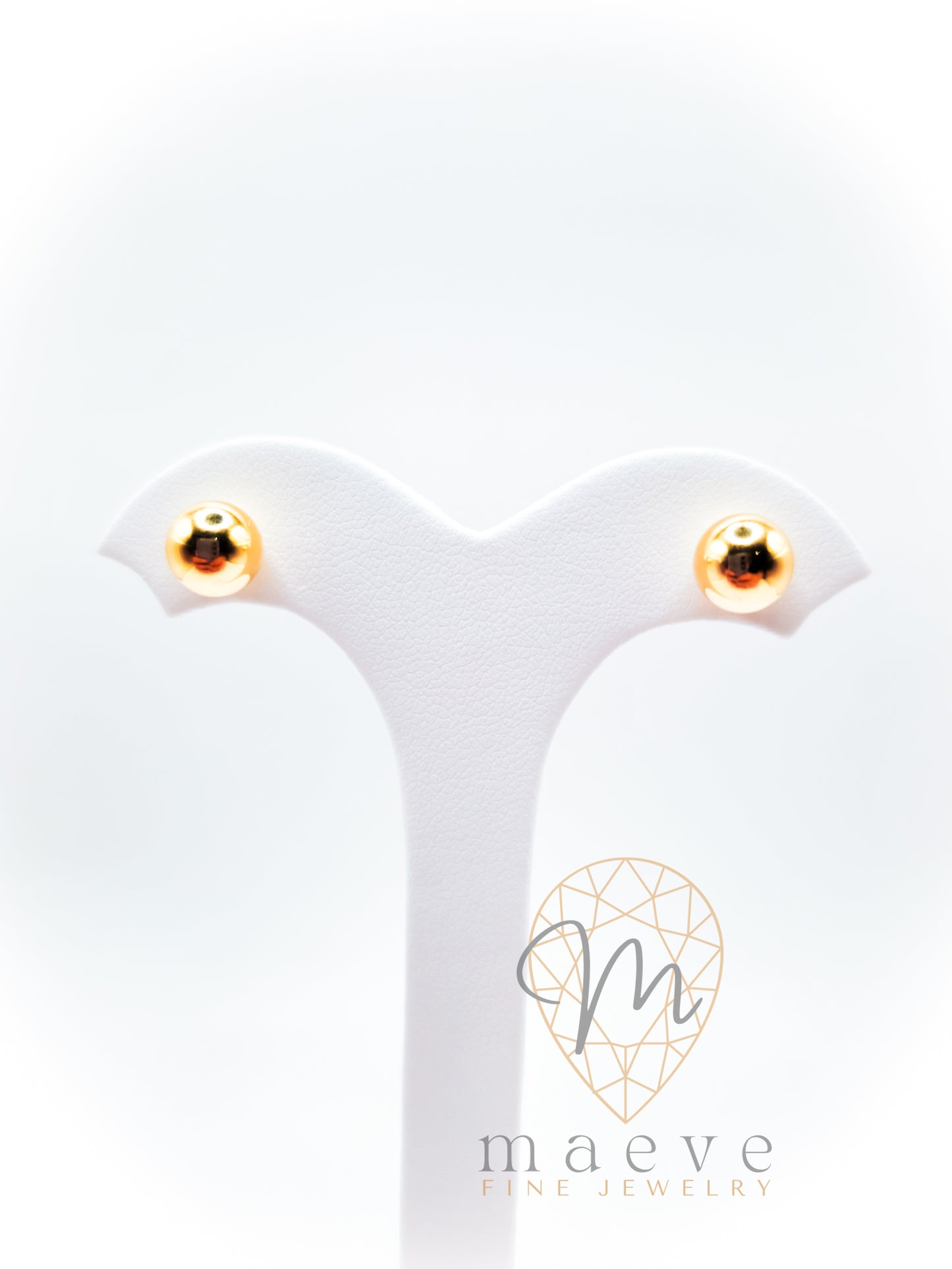 Classic Gold Ball Studs XL - 10mm