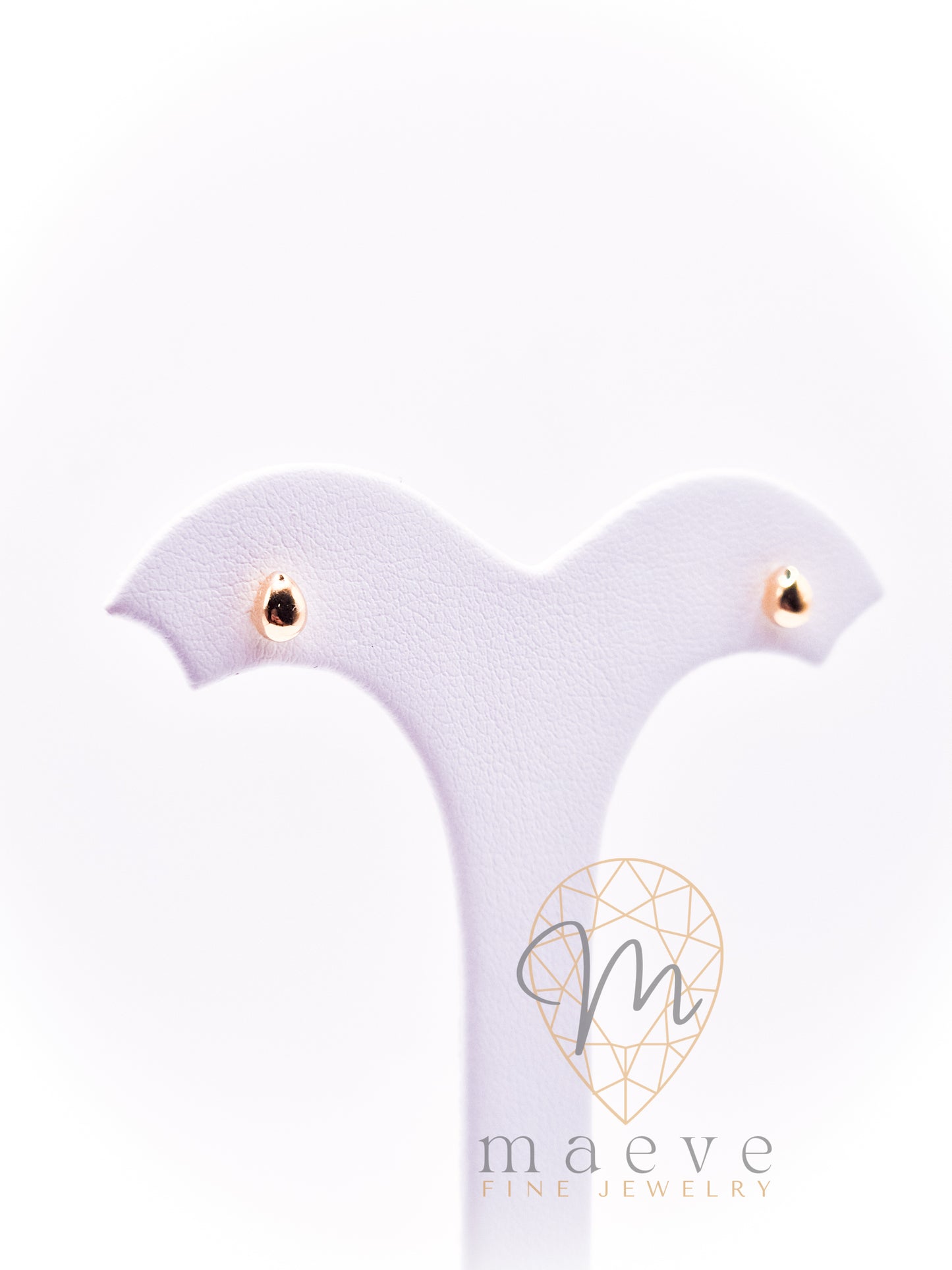 Classic Gold Teardrop Studs Small