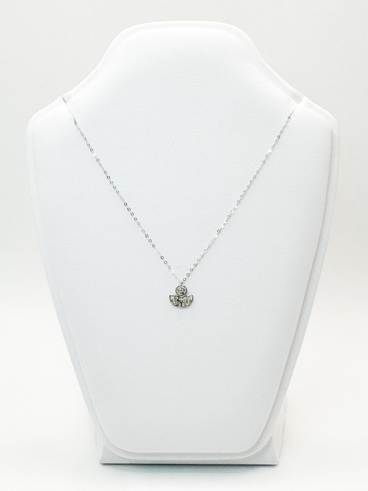Tulip Diamond Pendant Minimalist Necklace