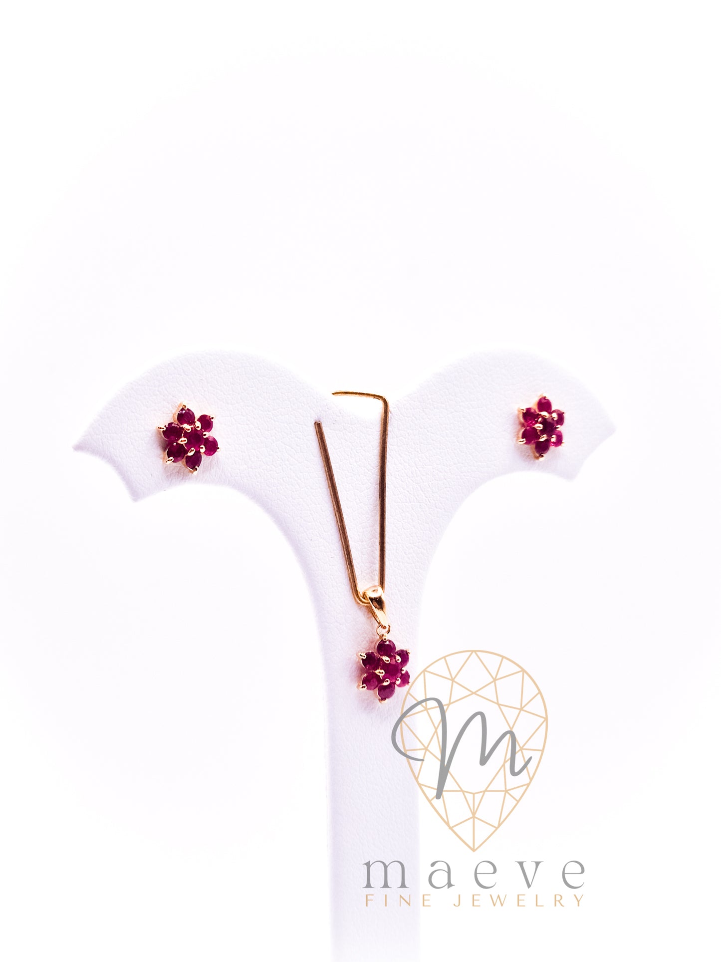 Luna Birthstone Set - Ruby (July)