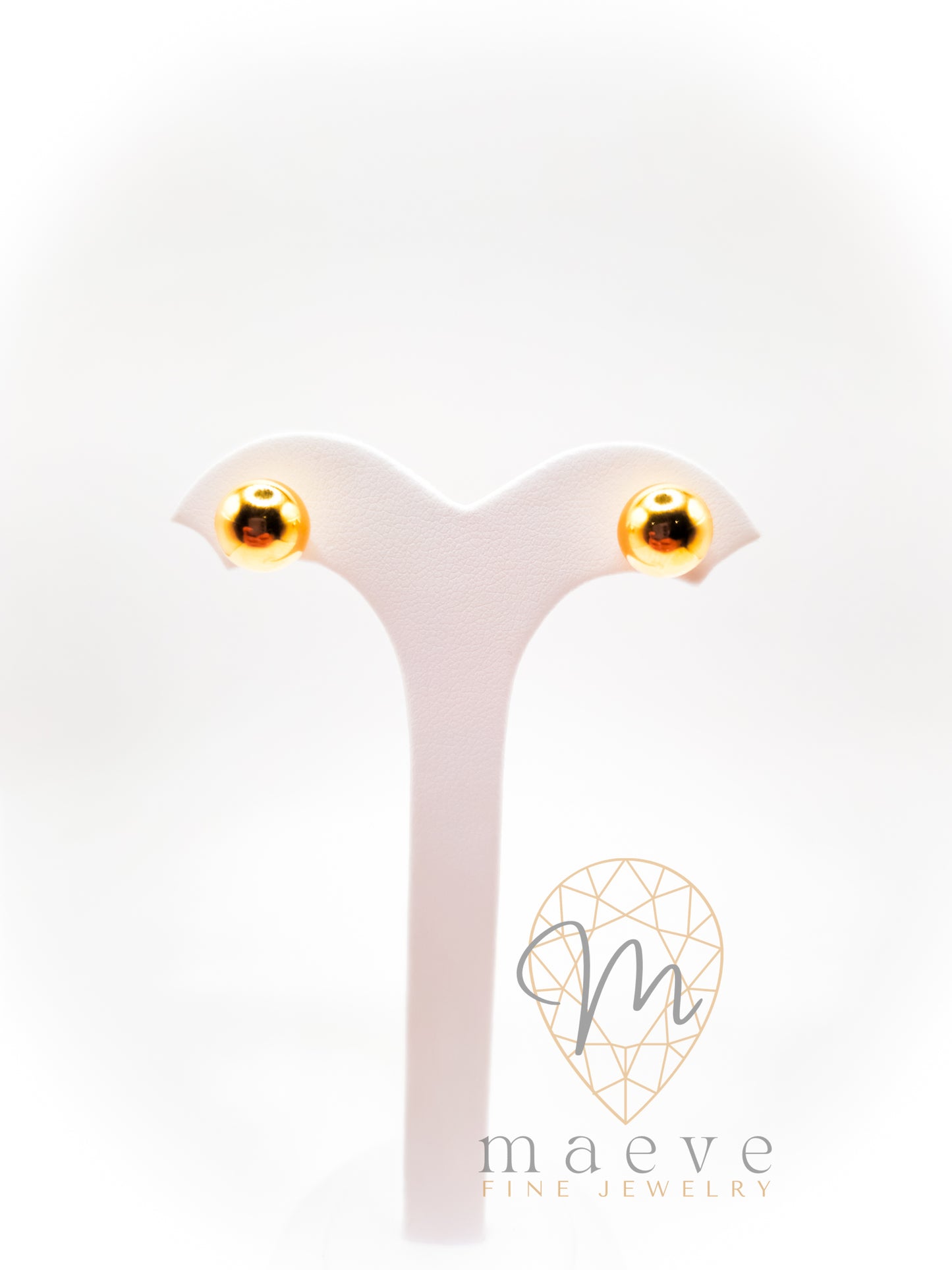 Classic Gold Ball Studs XL - 10mm