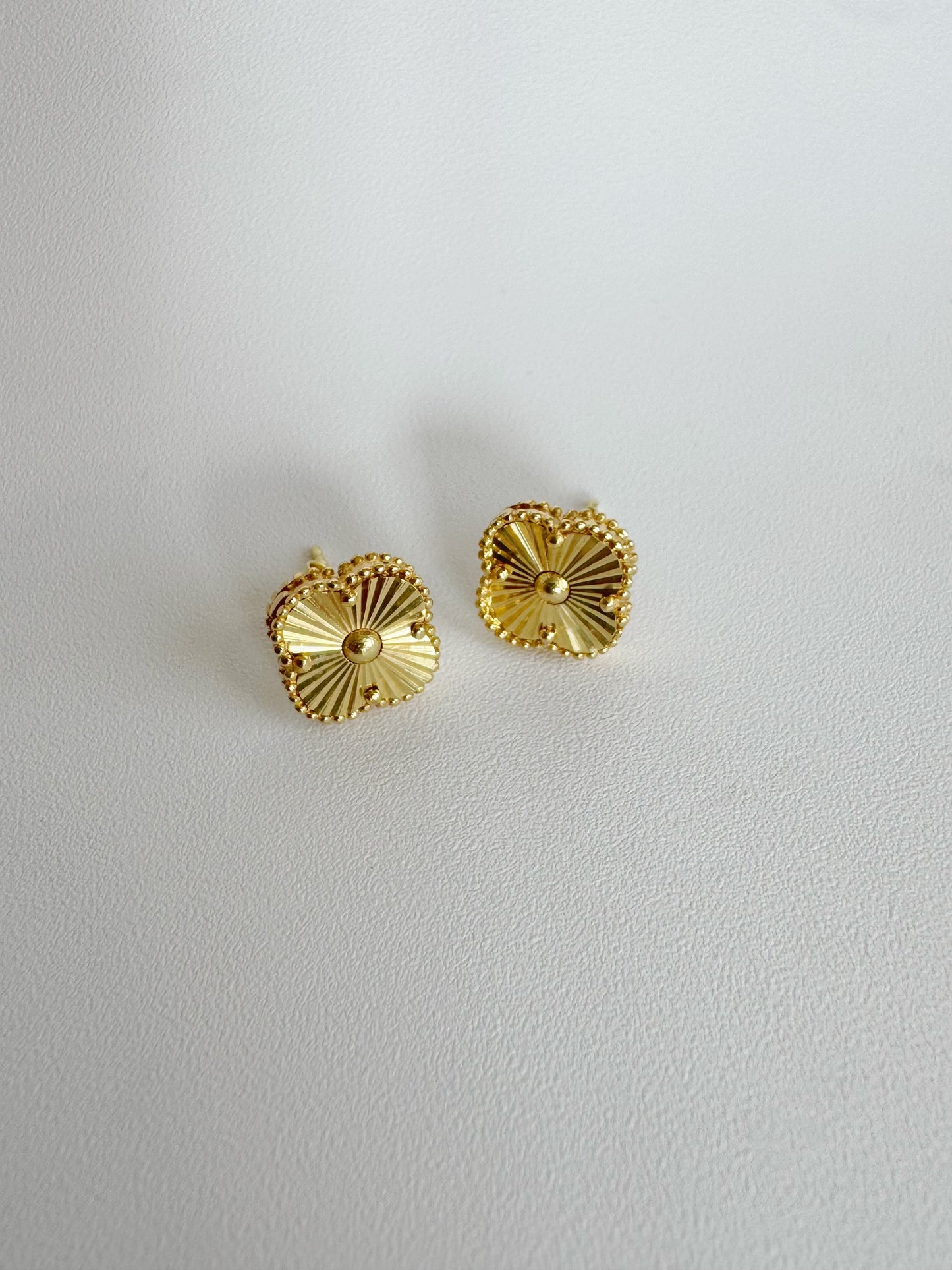 Clover Earrings 18K Gold
