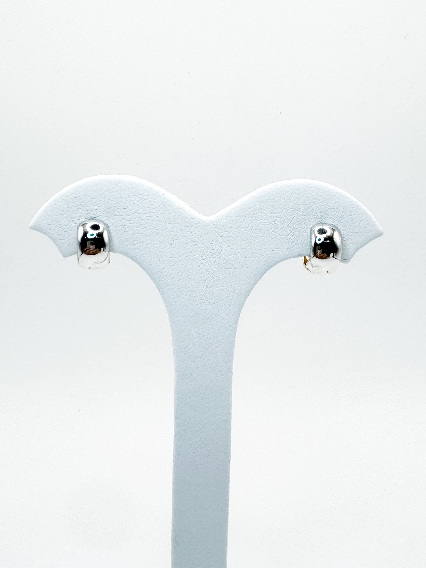 Valencia Reversible Huggies in Yellow and White Gold