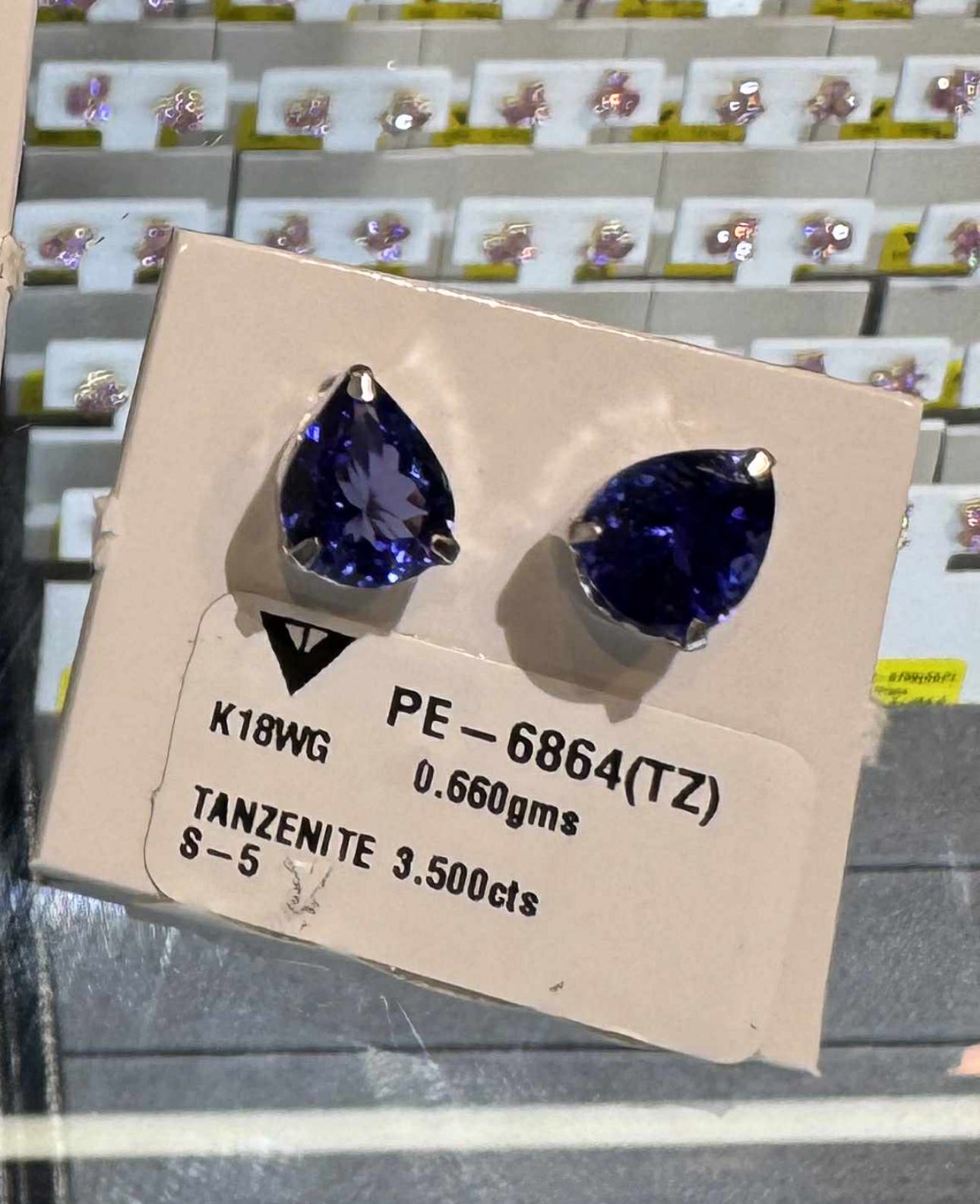 Factory Item: Tanzanite Pear Shaped Studs
