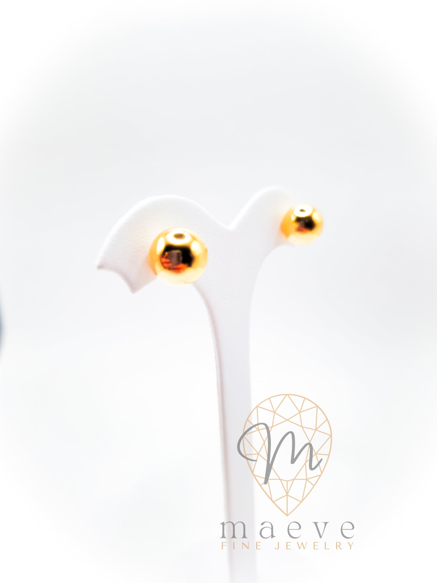Classic Gold Ball Studs XL - 10mm