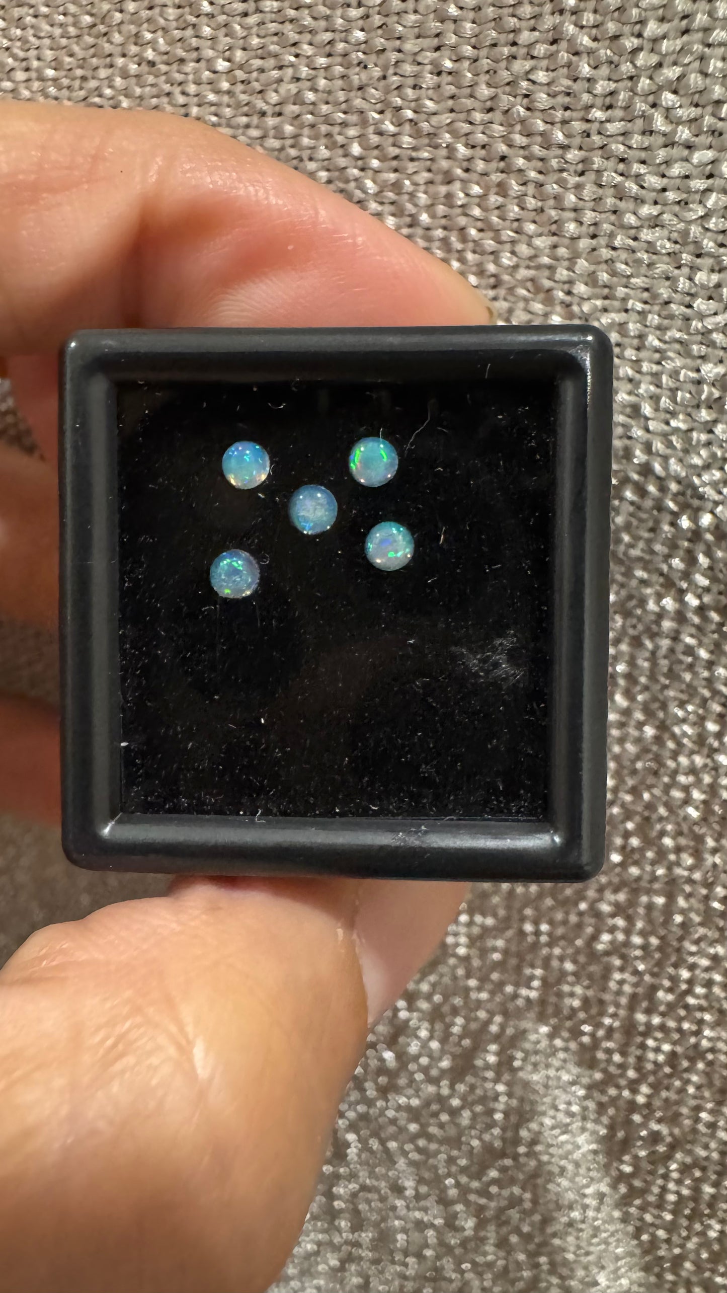 Loose White Opal Gemstones 2.5mm (Set of 5)