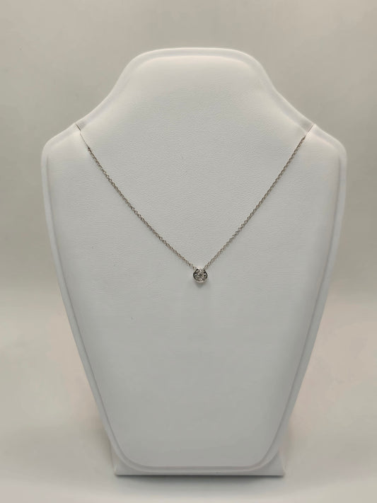 Domenica Diamond Solitaire Illusion Necklace