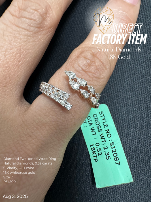Factory Item: Diamond Two-toned Wrap Ring