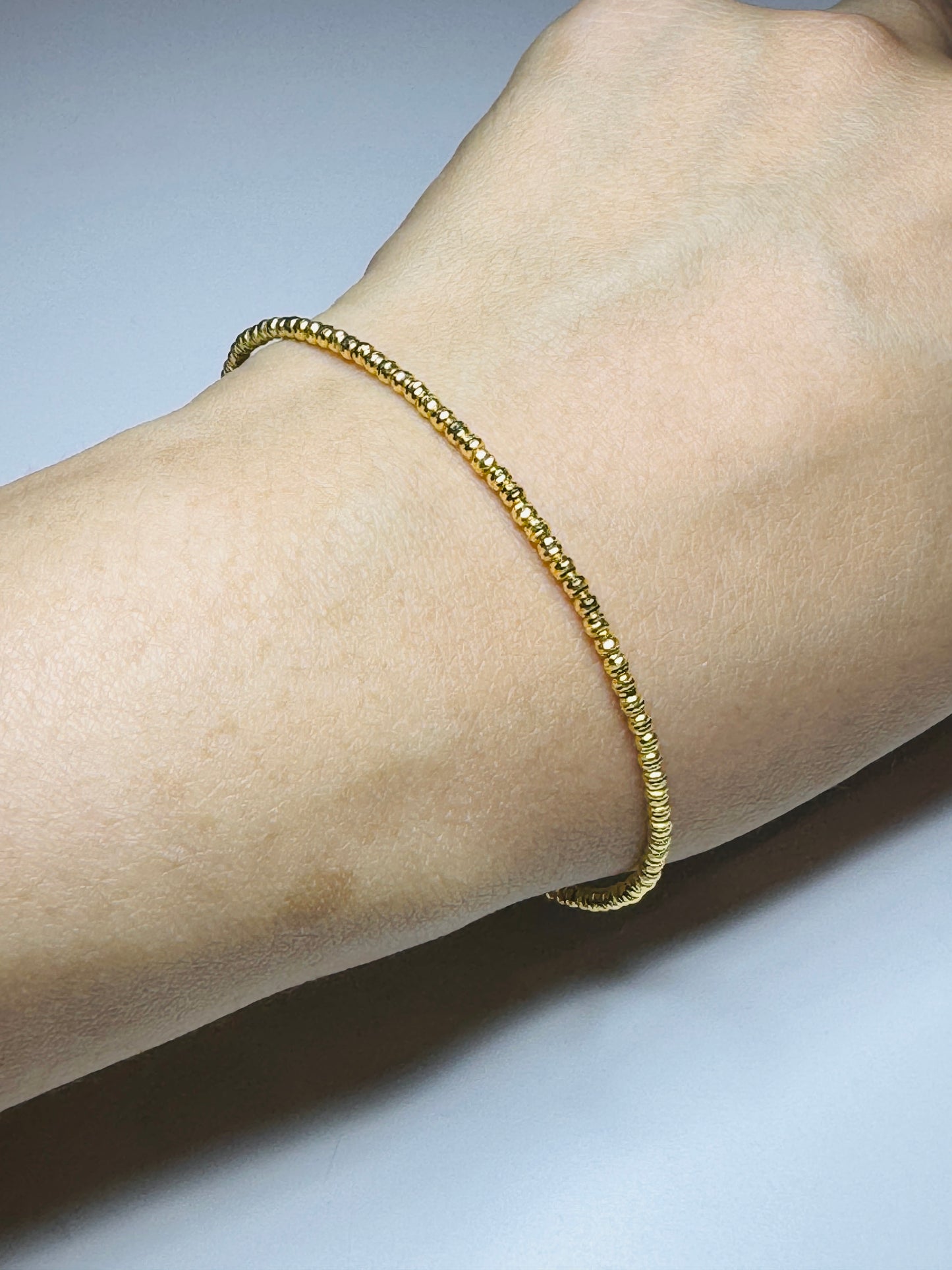Tatiana Gold Beaded Bangle