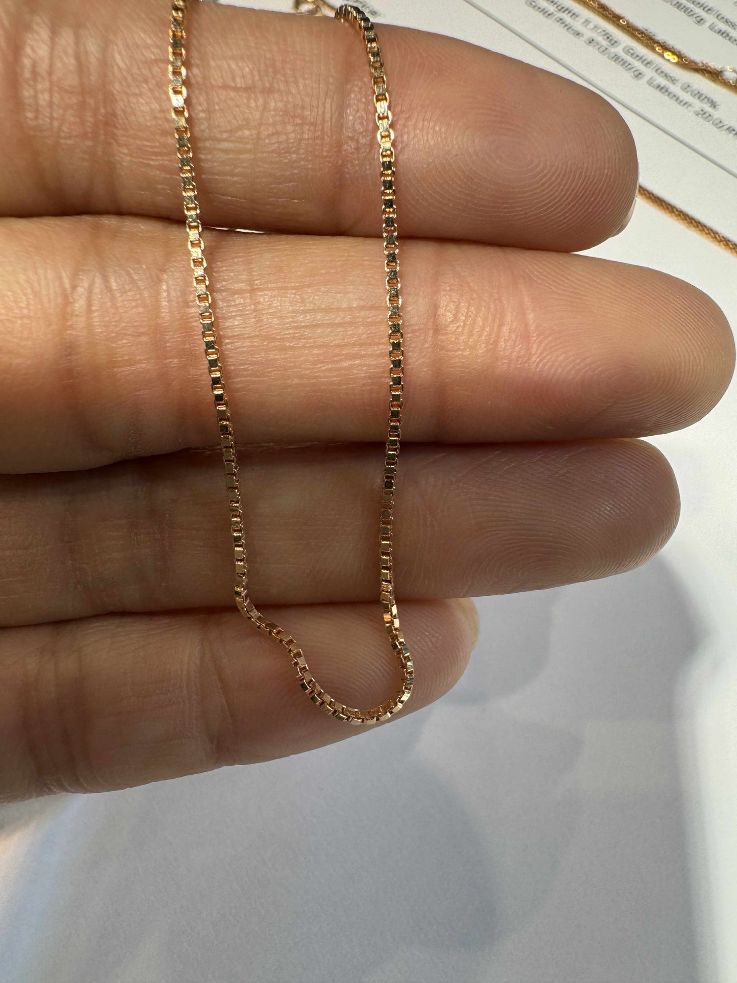 Factory Item: Rose Gold Box Chain