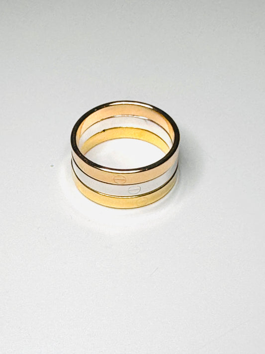 Alana Tricolor Stack Ring