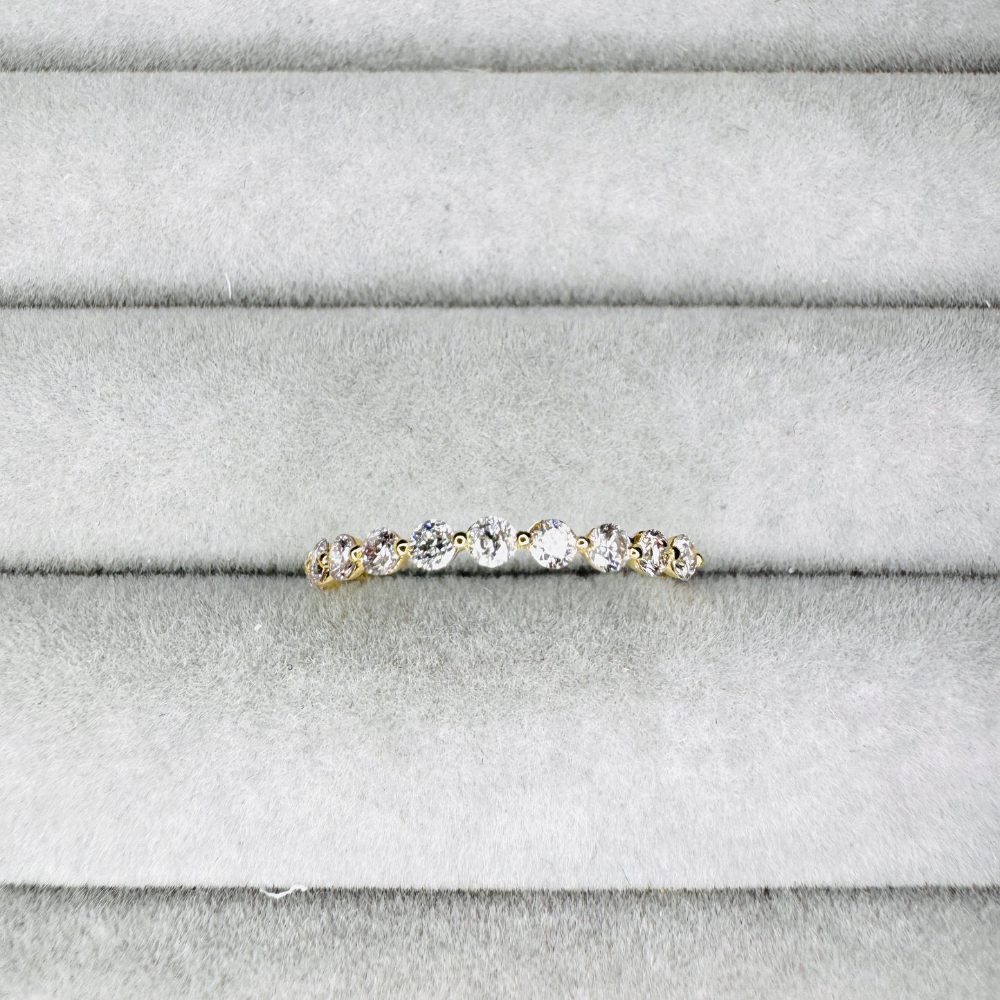 Karmi Half Eternity Ring (Yellow Gold)