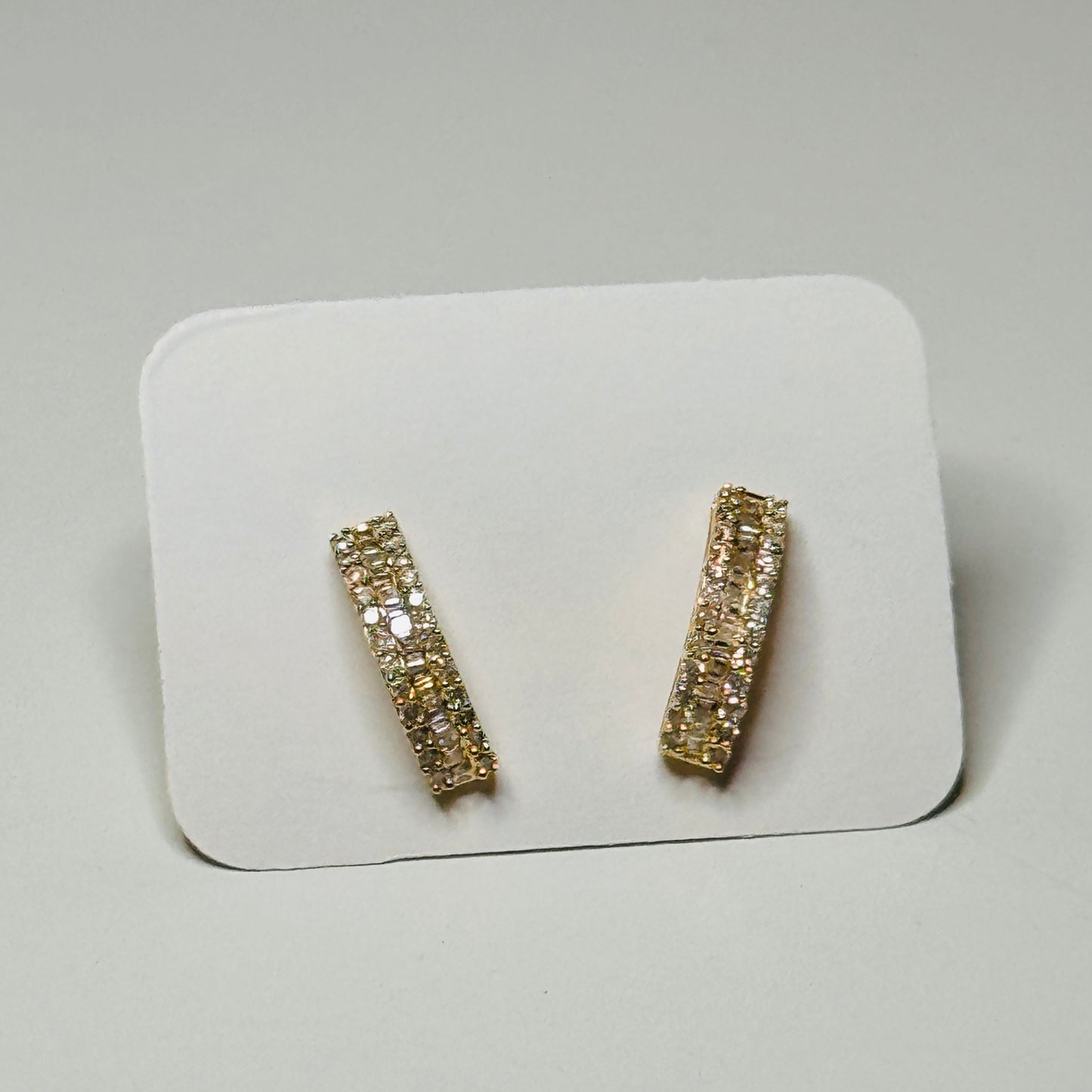 Luanne Half-Eternity Diamond Earrings (Yellow Gold)