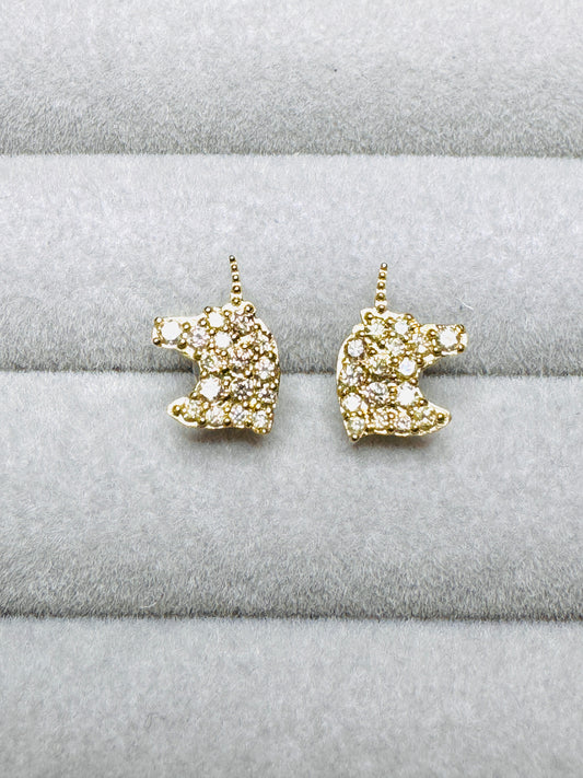 Unicorn Diamond Earrings