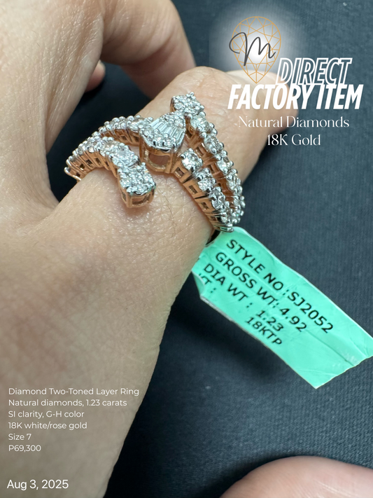 Factory Item: Diamond Two-toned Layer Ring